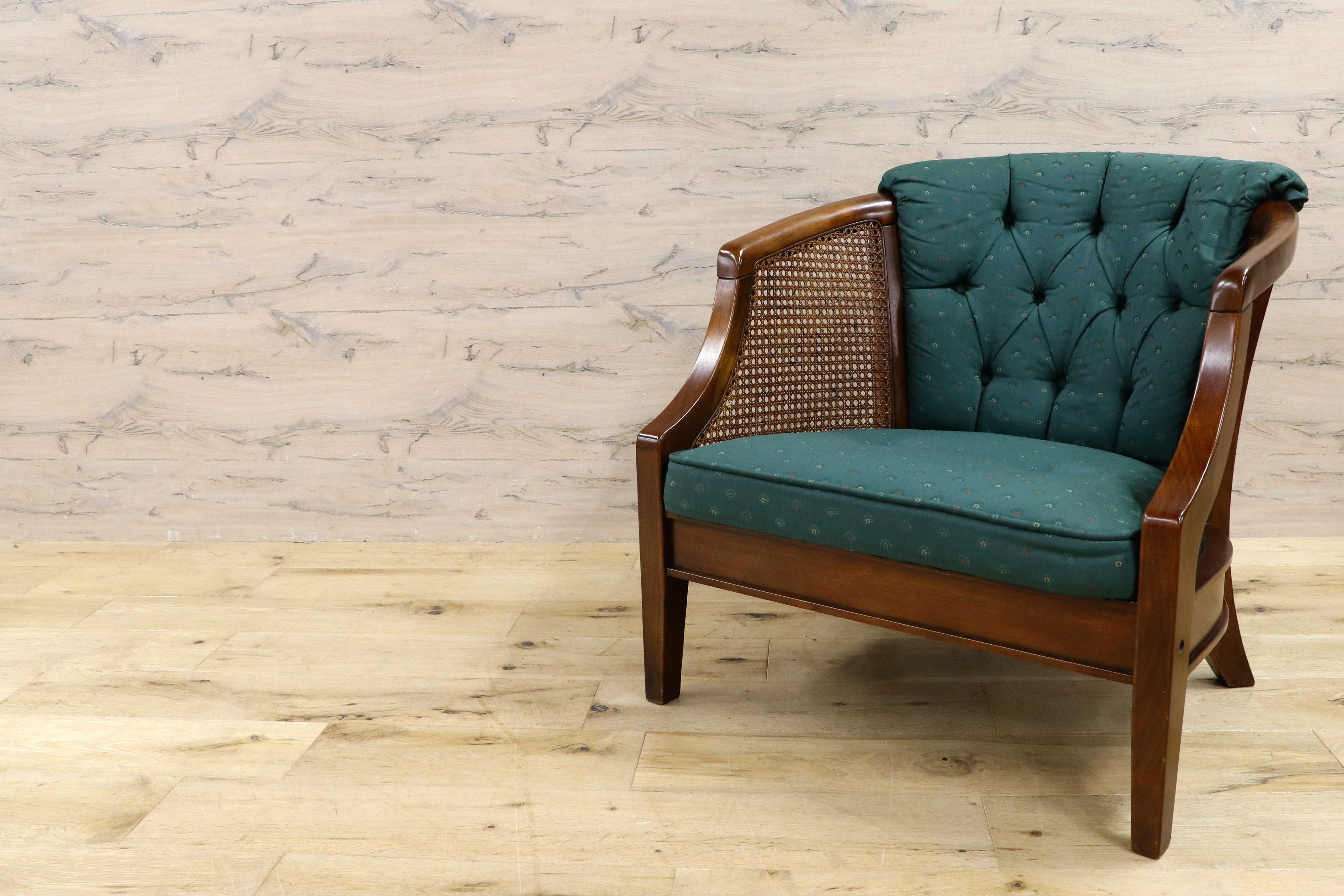 GMIH221A○三越家具 Brugge ブルージュ アームチェア ラウンジチェア ファブリック ラタン クラシック ヨーロピアン 英国カントリー 椅子