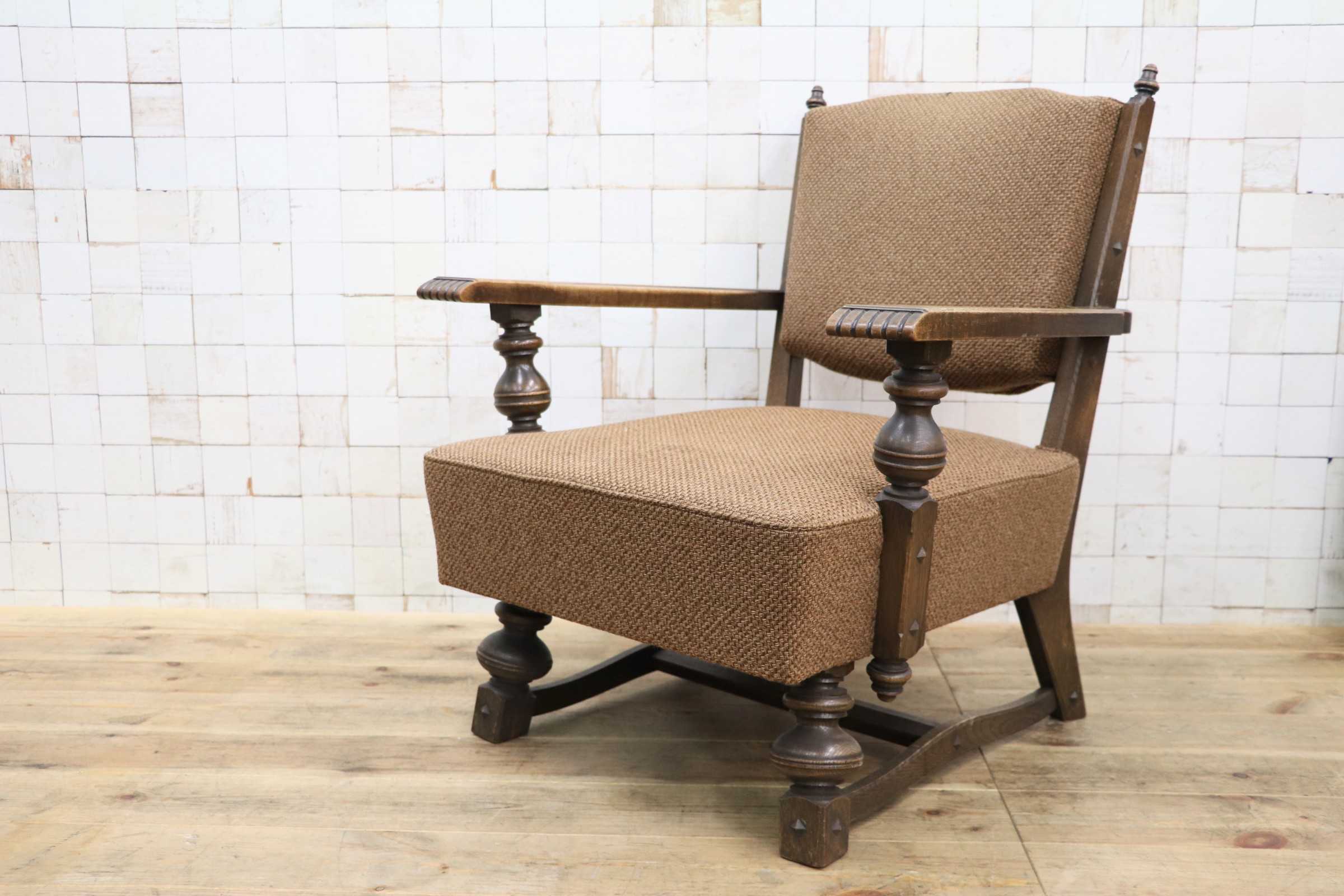 GMJS170B◯神戸家具 永田良介商店 ラウンジチェア 1人掛けソファ シングルソファ アームチェア 椅子 レトロ 和製ヴィンテージ 希少