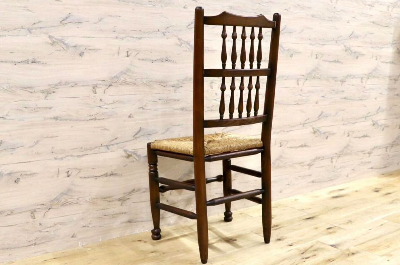 GMHS454B○英国 アンティーク スピンドルバック ダイニングチェア 椅子 オーク無垢材 クラシック 輸入家具 在庫品