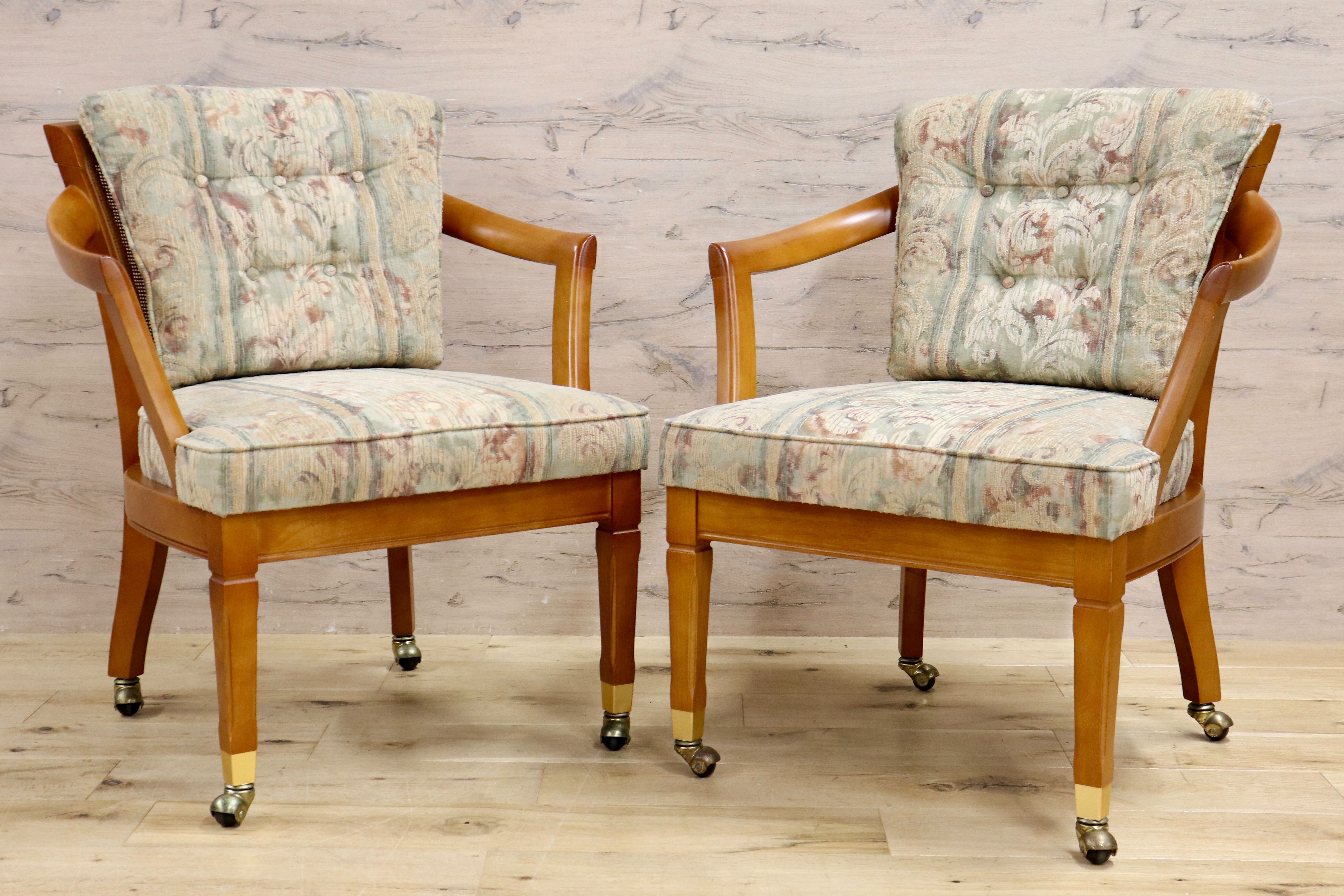 GMIK408B○maruni / マルニ ダイニングチェア 2脚セット アームチェア 椅子 パーティチェア キャスター モダン ファブリック ナチュラル