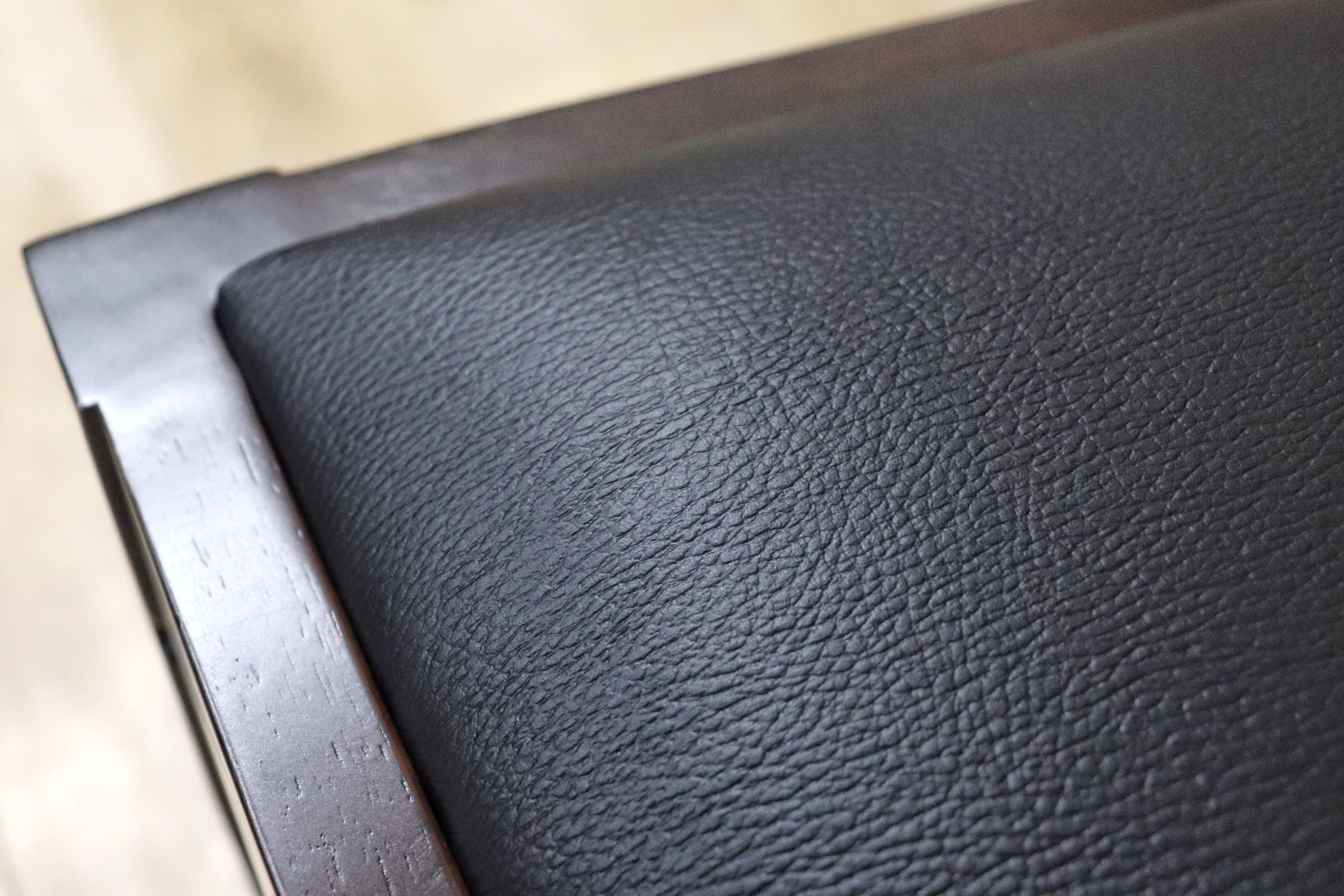 GMGN342V○CHERRY FURNITURE / 桜屋工業 ダイニングチェア チャーチチェア マガジンラック 合皮 ダークブラウン 2脚セット モダン 未使用品