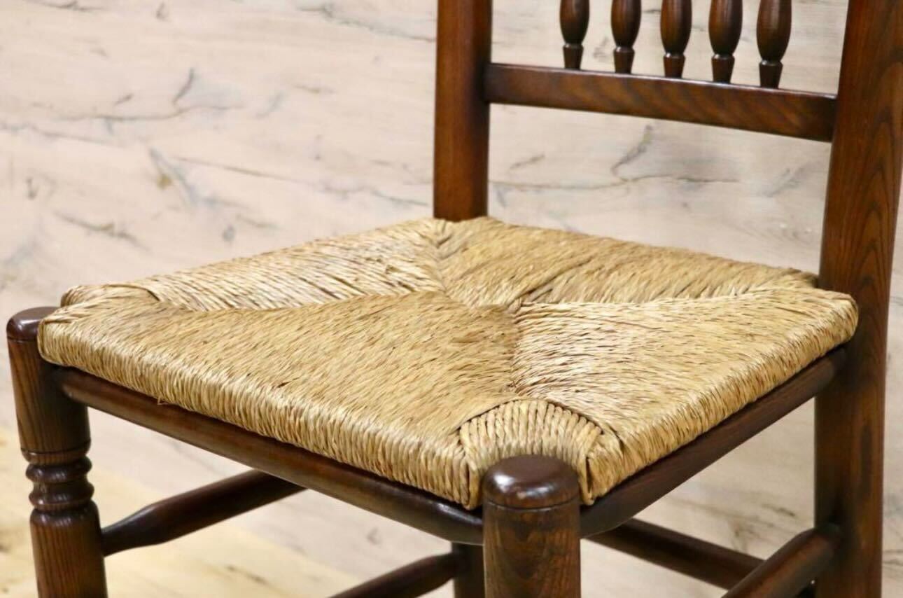 GMHS454B○英国 アンティーク スピンドルバック ダイニングチェア 椅子 オーク無垢材 クラシック 輸入家具 在庫品