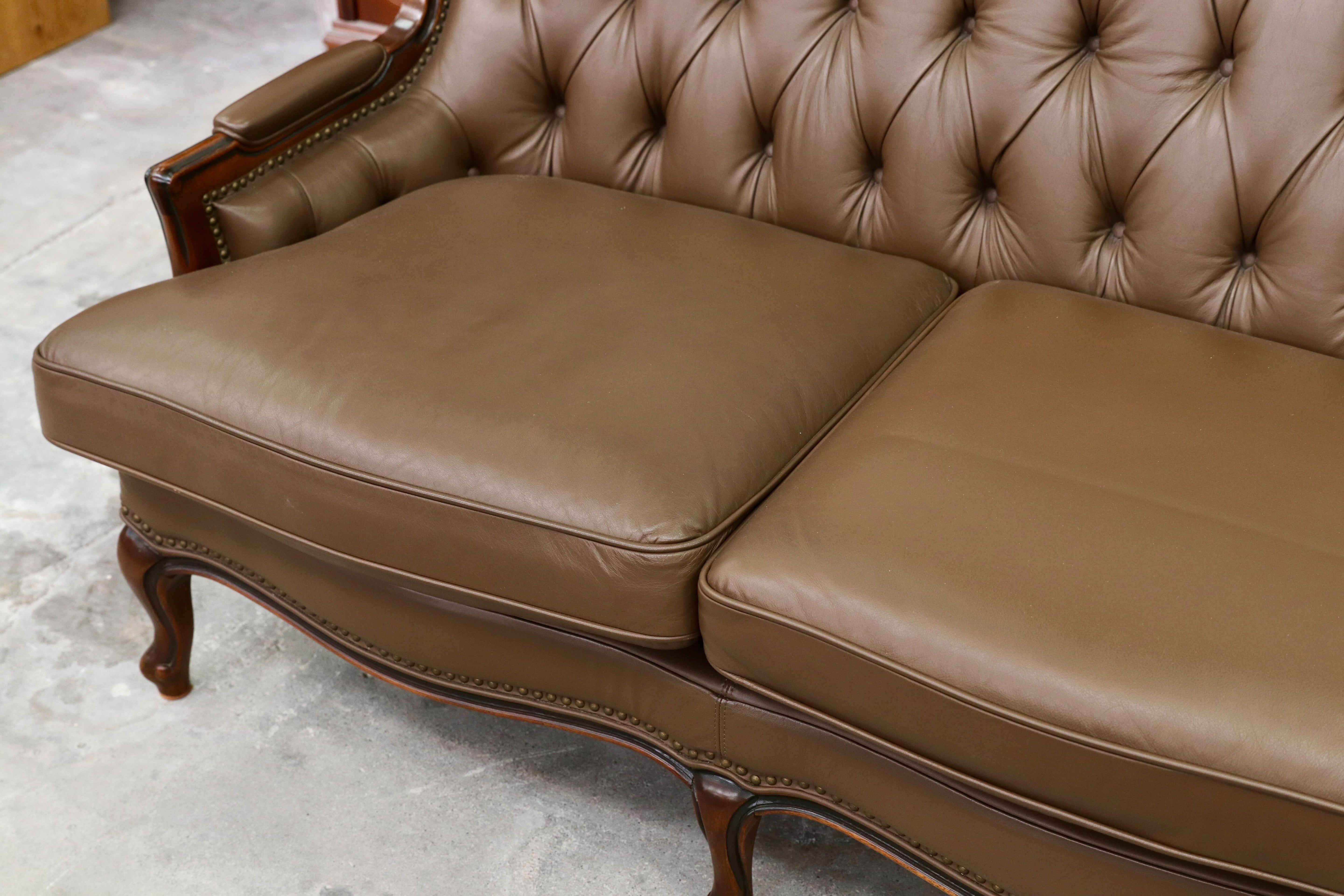 GMHK715○maruni / マルニ BOURBON ブルボン 3人掛けソファ トリプルソファ 本革 ブラウン クラシック ヴィンテージ 稀少モデル