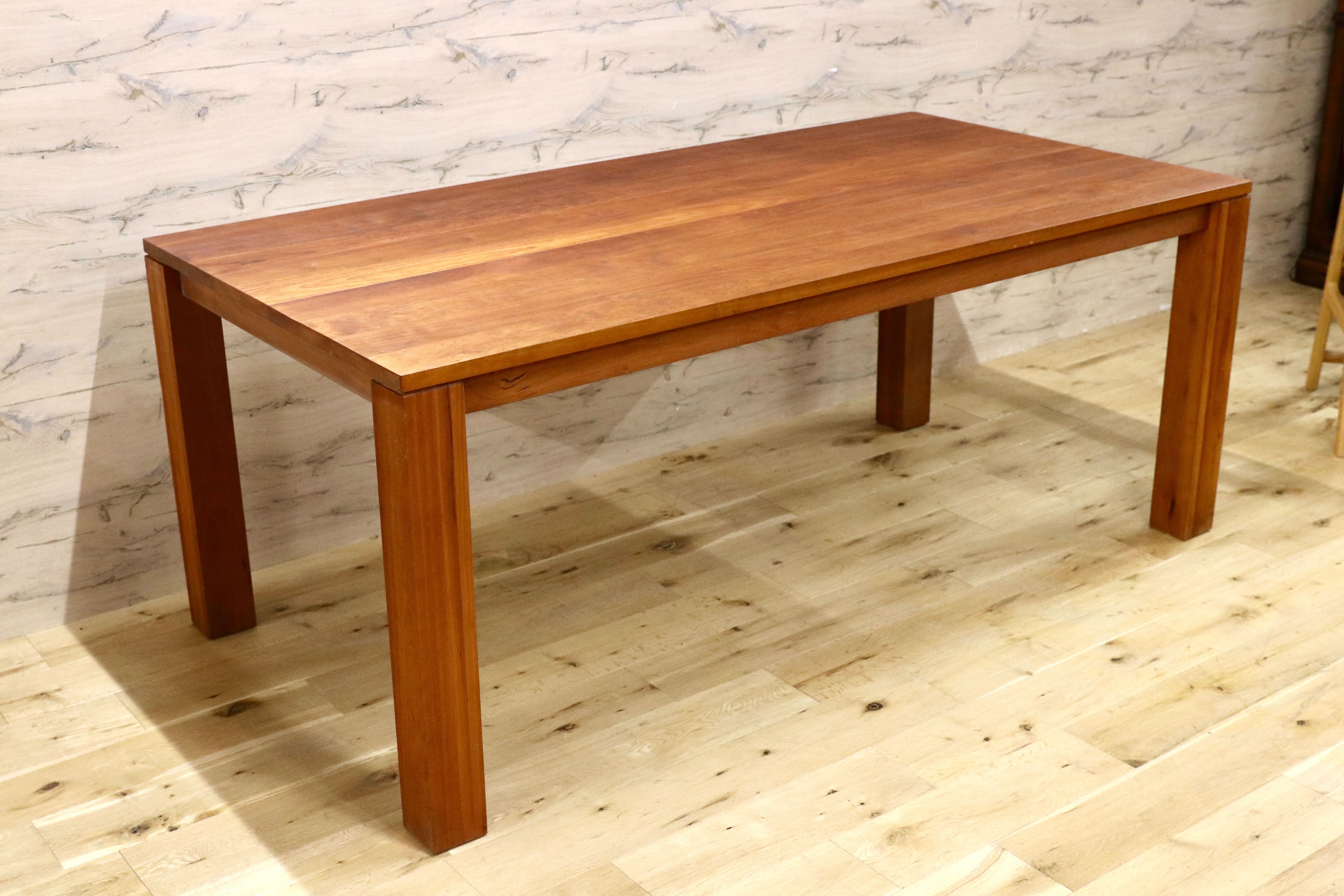 GMIH308○LEGNATEC / レグナテック リーヴス ブラックチェリー ダイニングテーブル 食卓テーブル 無垢材 北欧スタイル 定価約24万