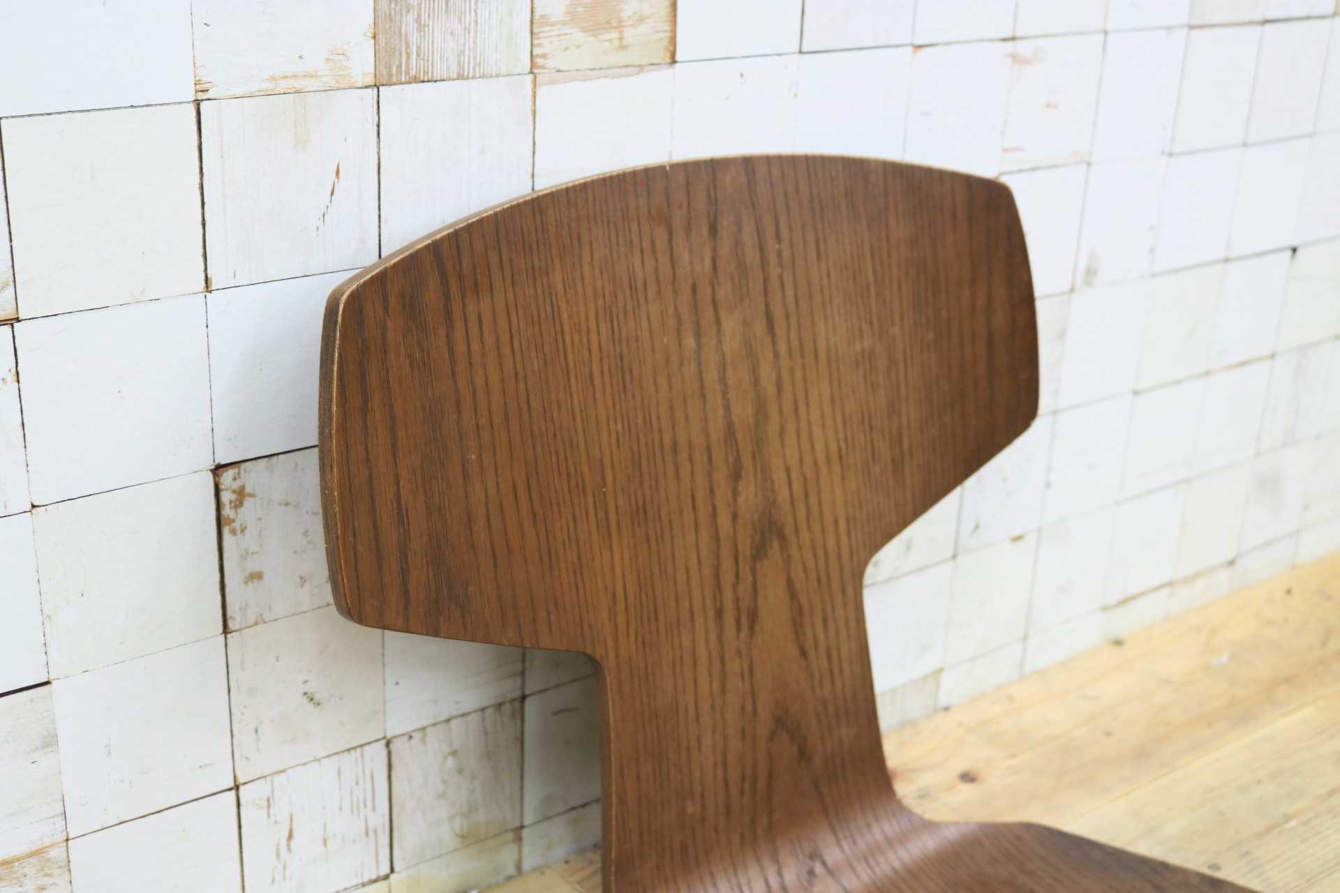 GMGT195B○TRUCK FURNITURE / トラックファニチャー Tチェア プライウッド 廃番 ヴィンテージ アンティーク インダストリアル ジャンク