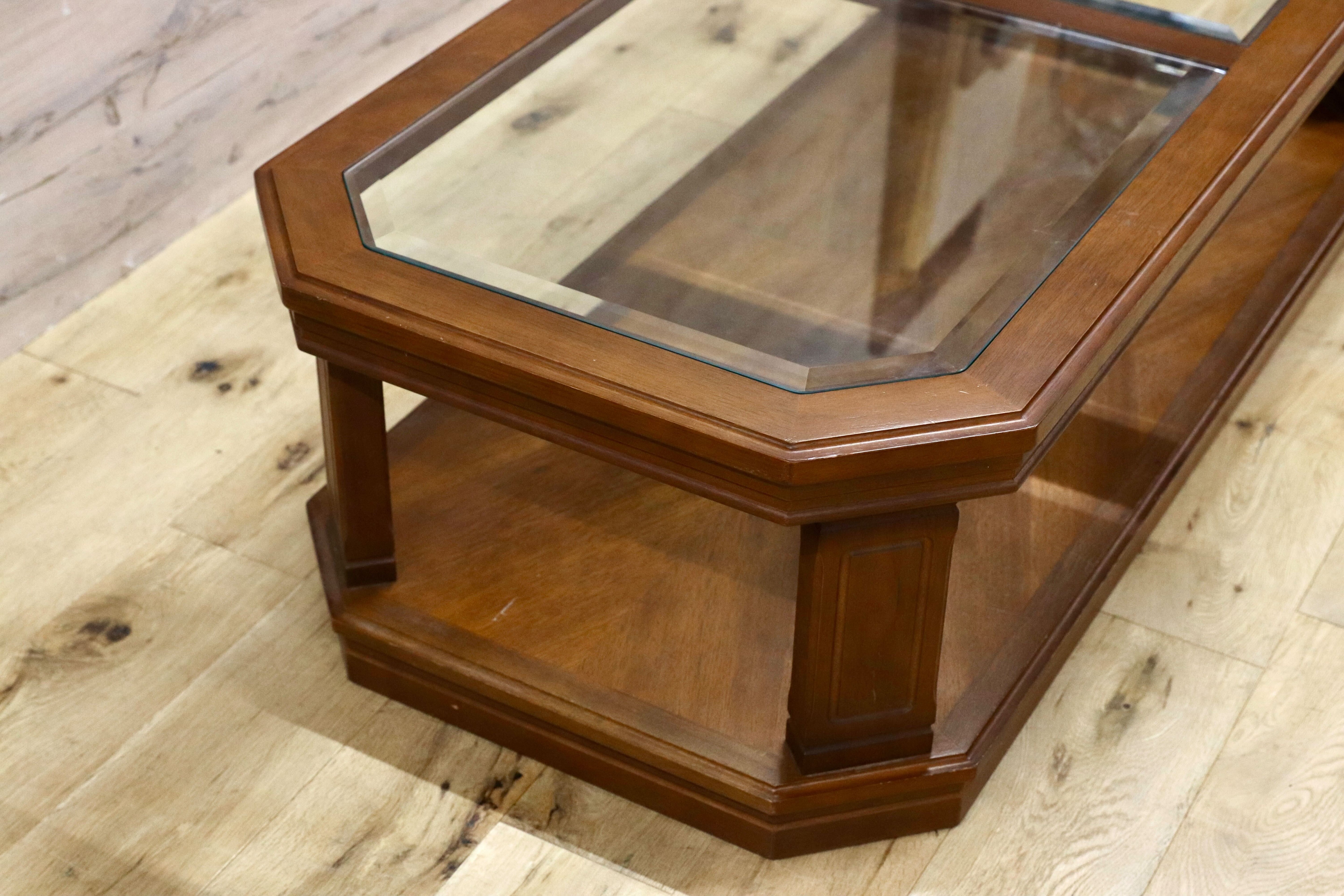 GMHH214○maruni / マルニ センターテーブル リビングテーブル 応接机 クラシック レトロ アンティーク 国産家具