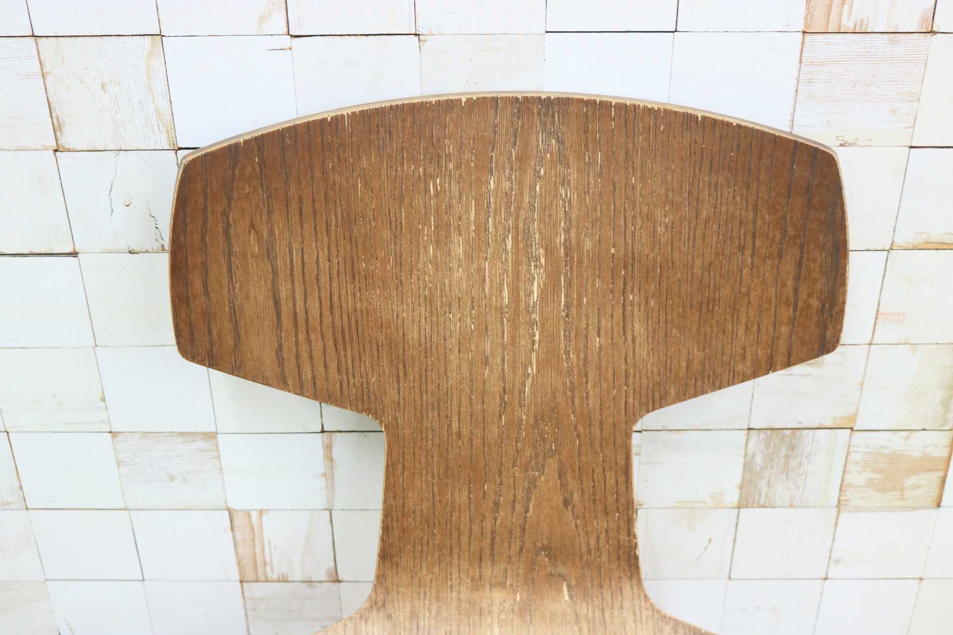 GMGT195C○TRUCK FURNITURE / トラックファニチャー Tチェア プライウッド 廃番 ヴィンテージ アンティーク インダストリアル ジャンク