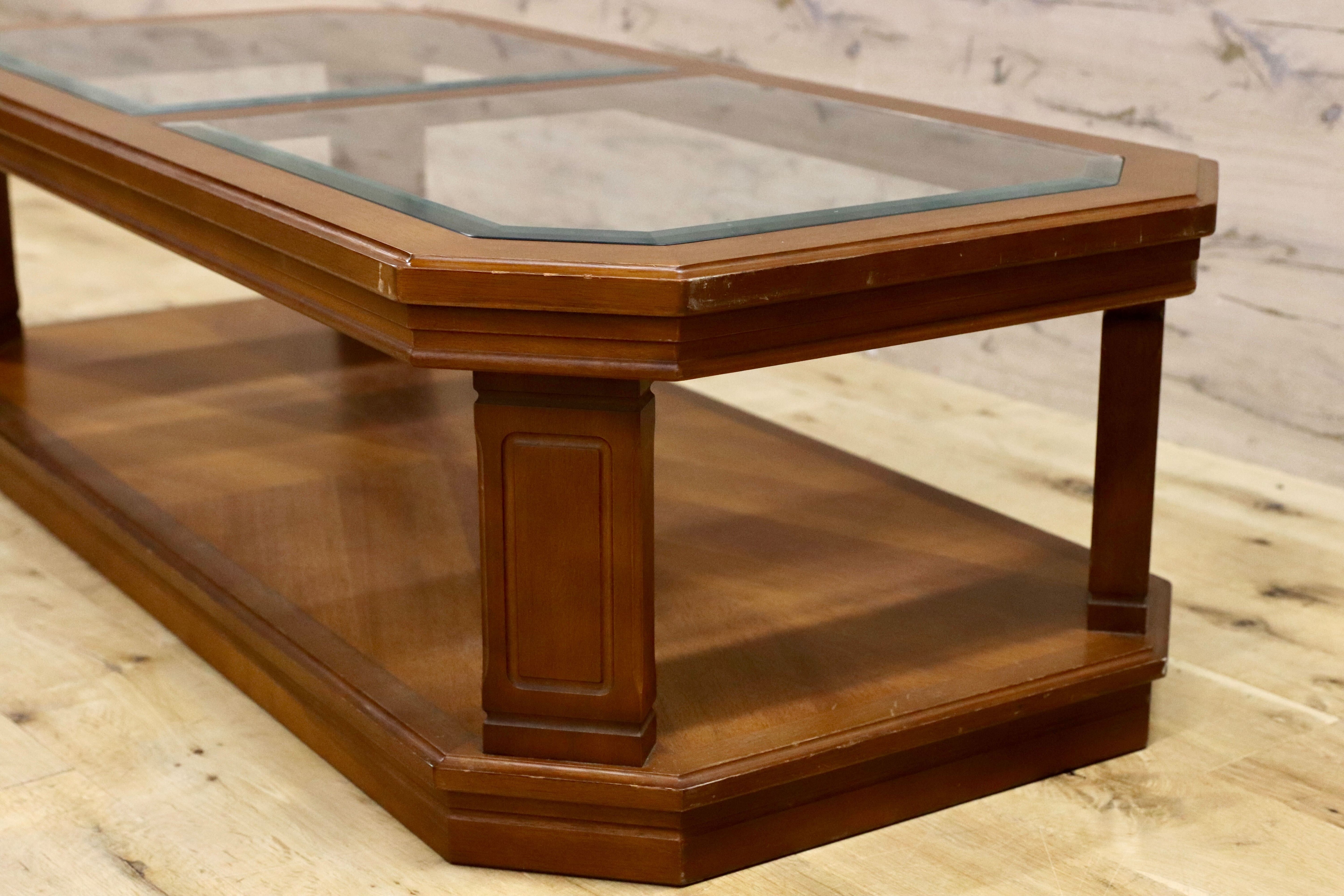 GMHH214○maruni / マルニ センターテーブル リビングテーブル 応接机 クラシック レトロ アンティーク 国産家具