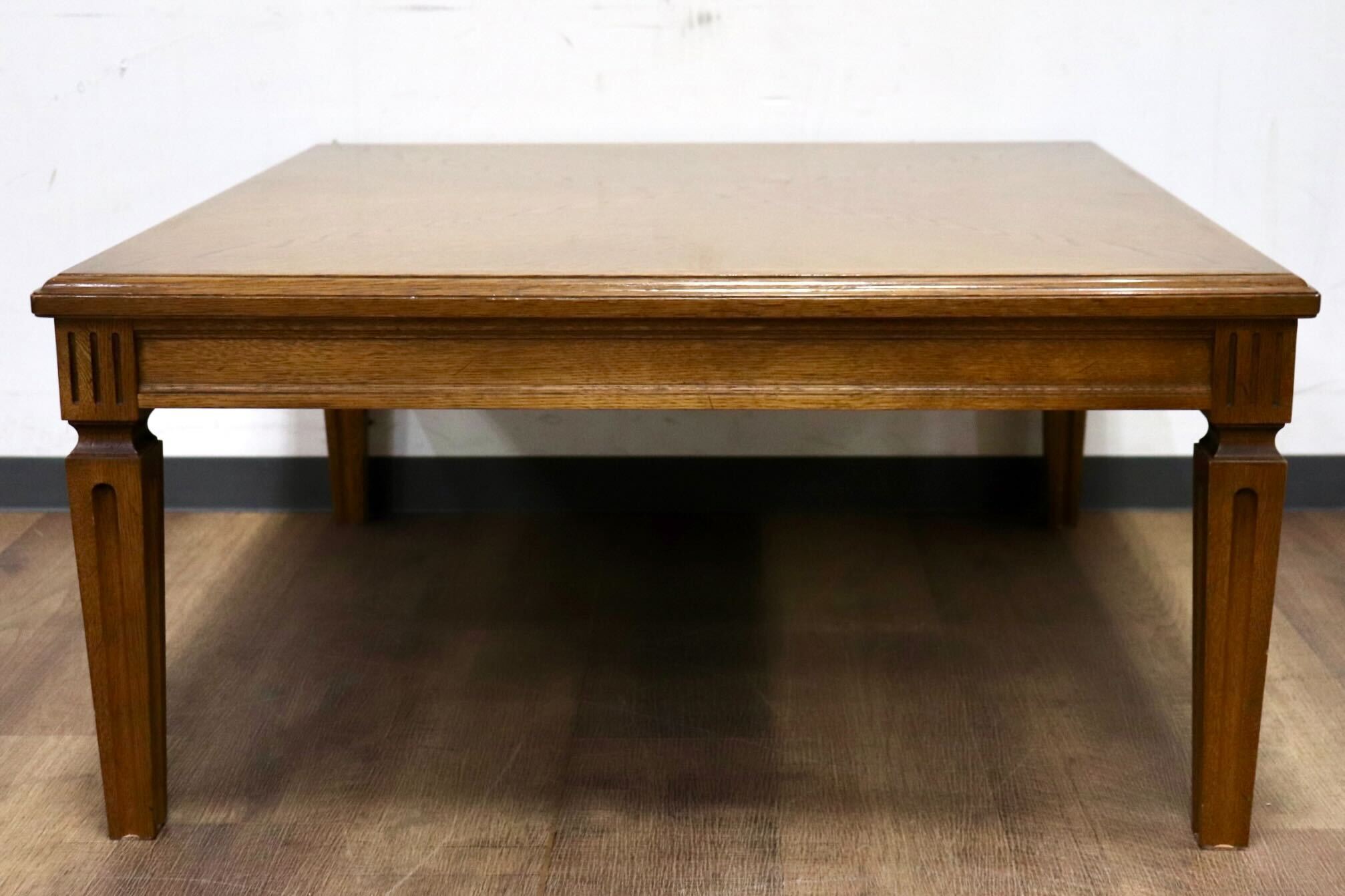 GMIH28○domani / ドマーニ QUEENSLIFE クイーンズライフ センターテーブル リビングテーブル 応接机 クラシック カリモク最高峰