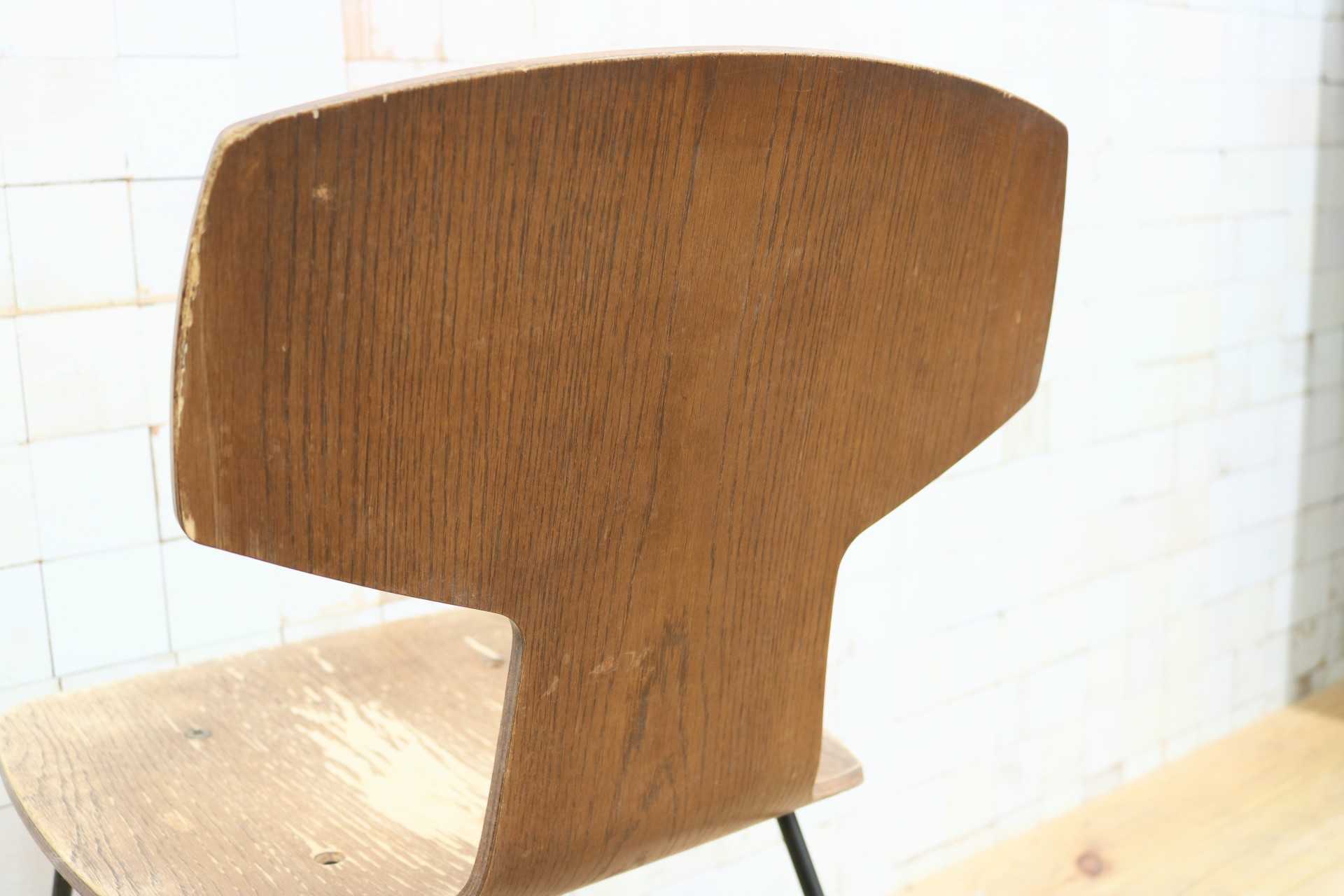 GMGT195C○TRUCK FURNITURE / トラックファニチャー Tチェア プライウッド 廃番 ヴィンテージ アンティーク インダストリアル ジャンク