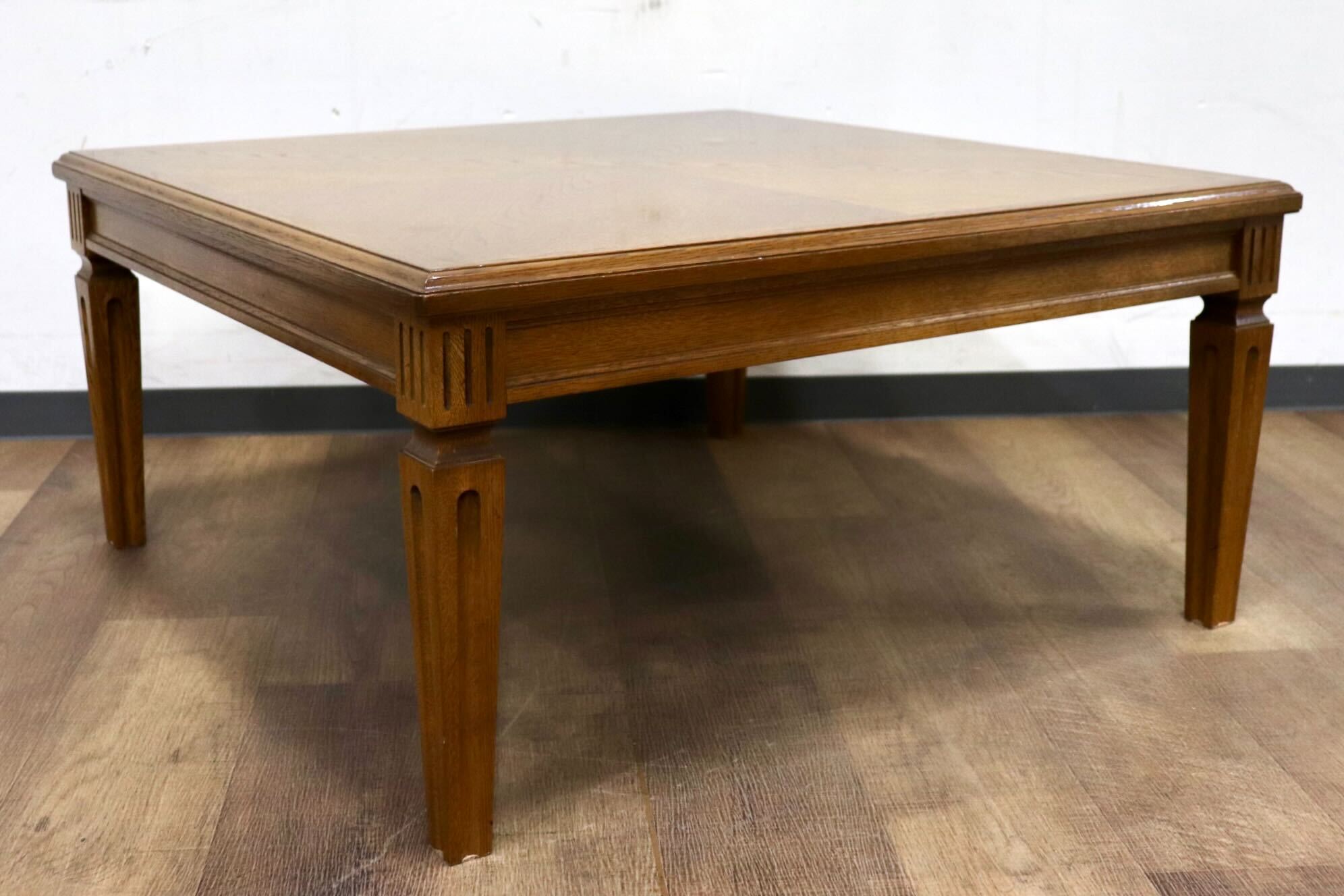 GMIH28○domani / ドマーニ QUEENSLIFE クイーンズライフ センターテーブル リビングテーブル 応接机 クラシック カリモク最高峰