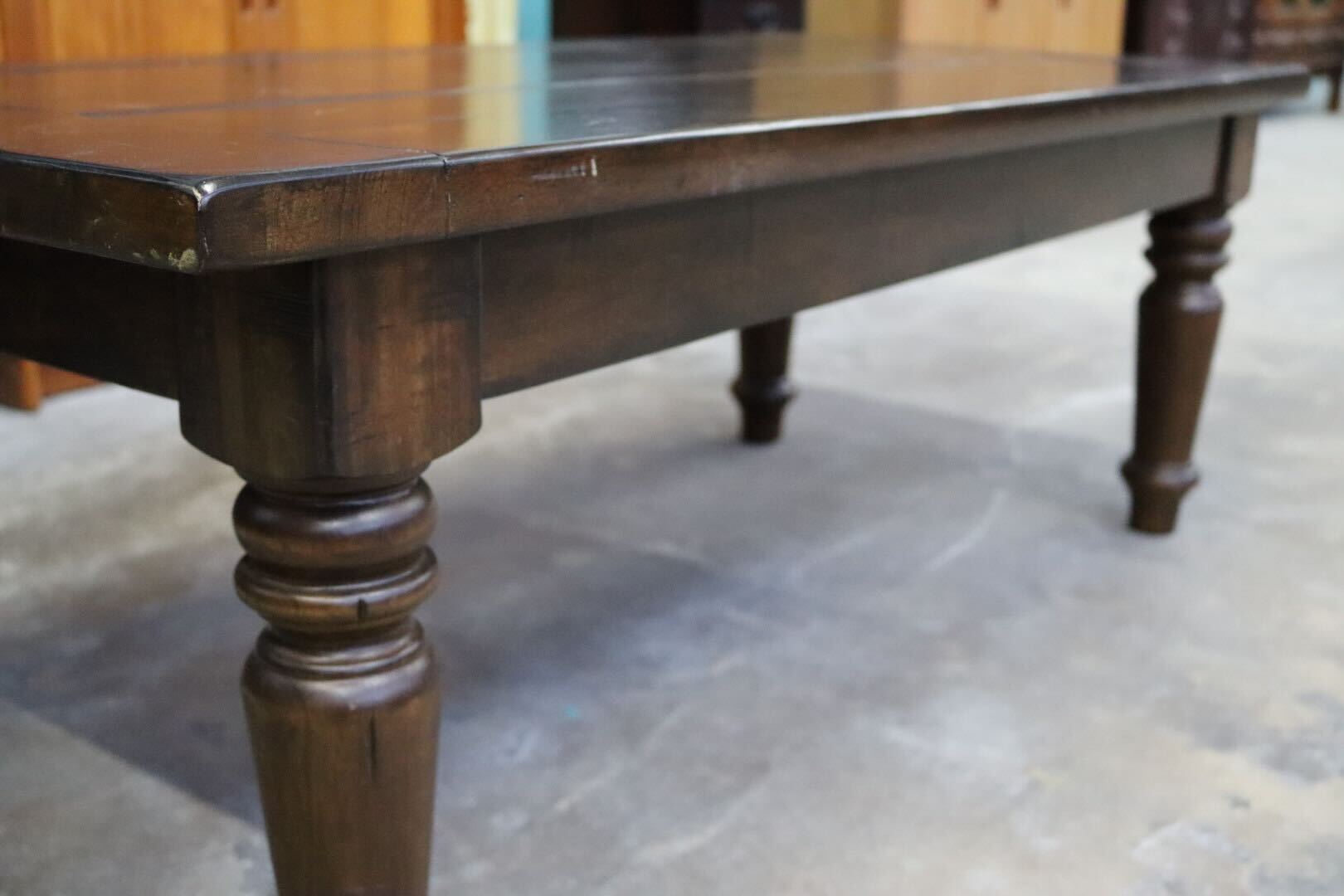 GMIK558E○センターテーブル ローテーブル リビングテーブル 木製 無垢材 応接 レトロ ヴィンテージ クラシック