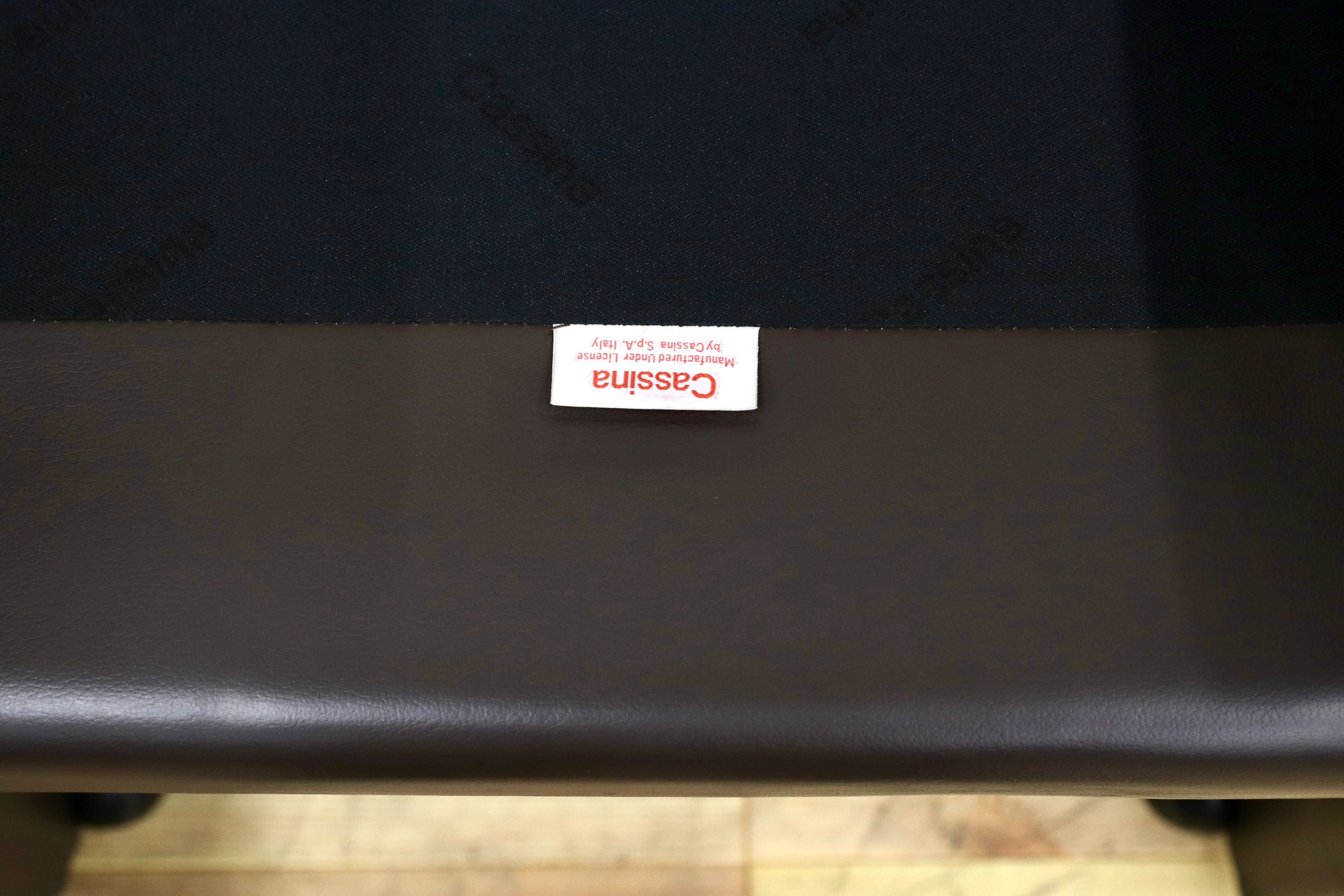 GMHK778F○Cassina / カッシーナ BREAK ブレーク 本革 レザー アームチェア 椅子 キャスター付き マリオ・ベリーニ イタリアモダン 約56万