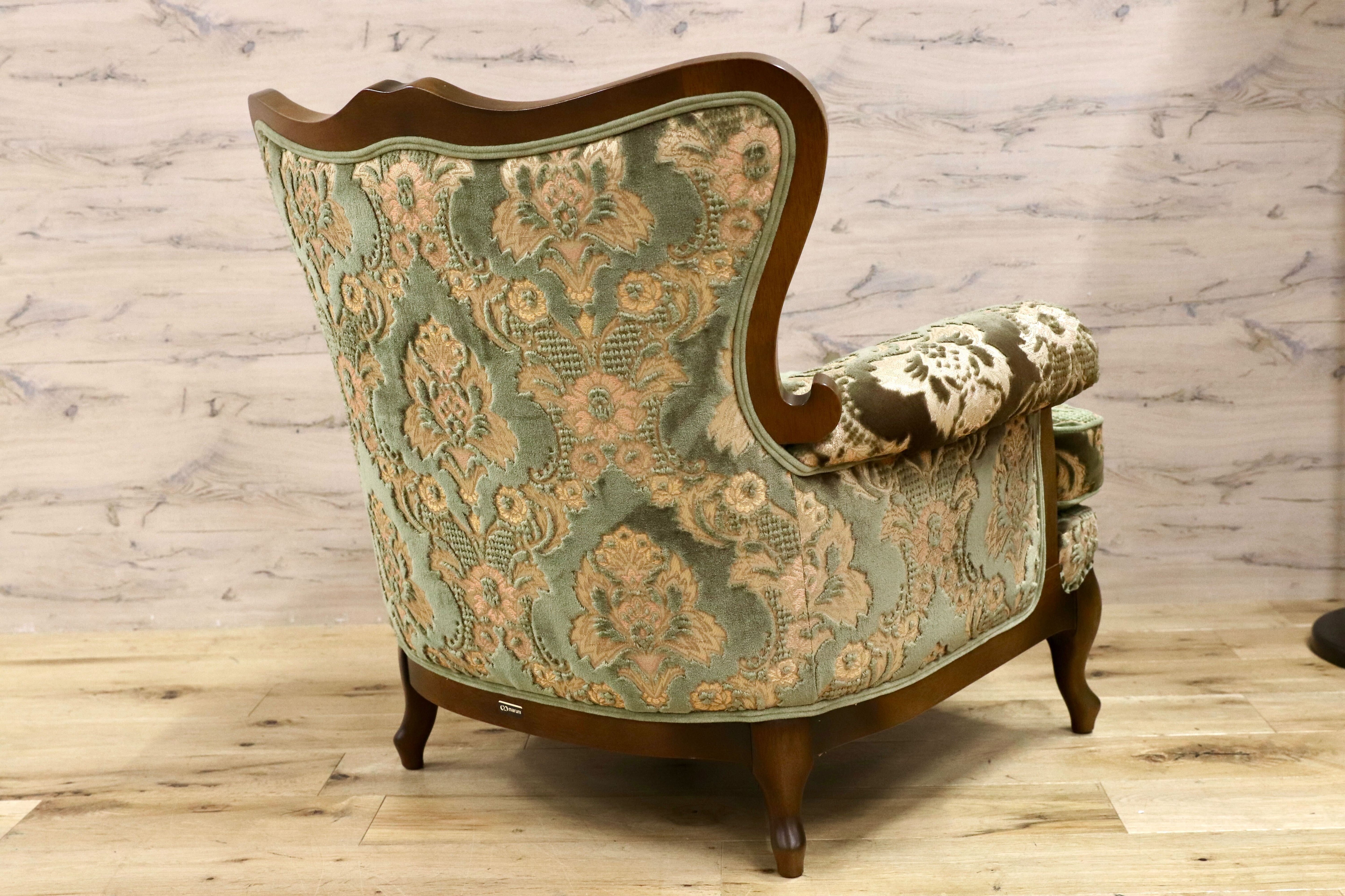 GMGH469B○maruni / マルニ アンドリュー 1人掛けソファ シングルソファ 応接 リビング 最高級 クラシック アームソファ 定価26万