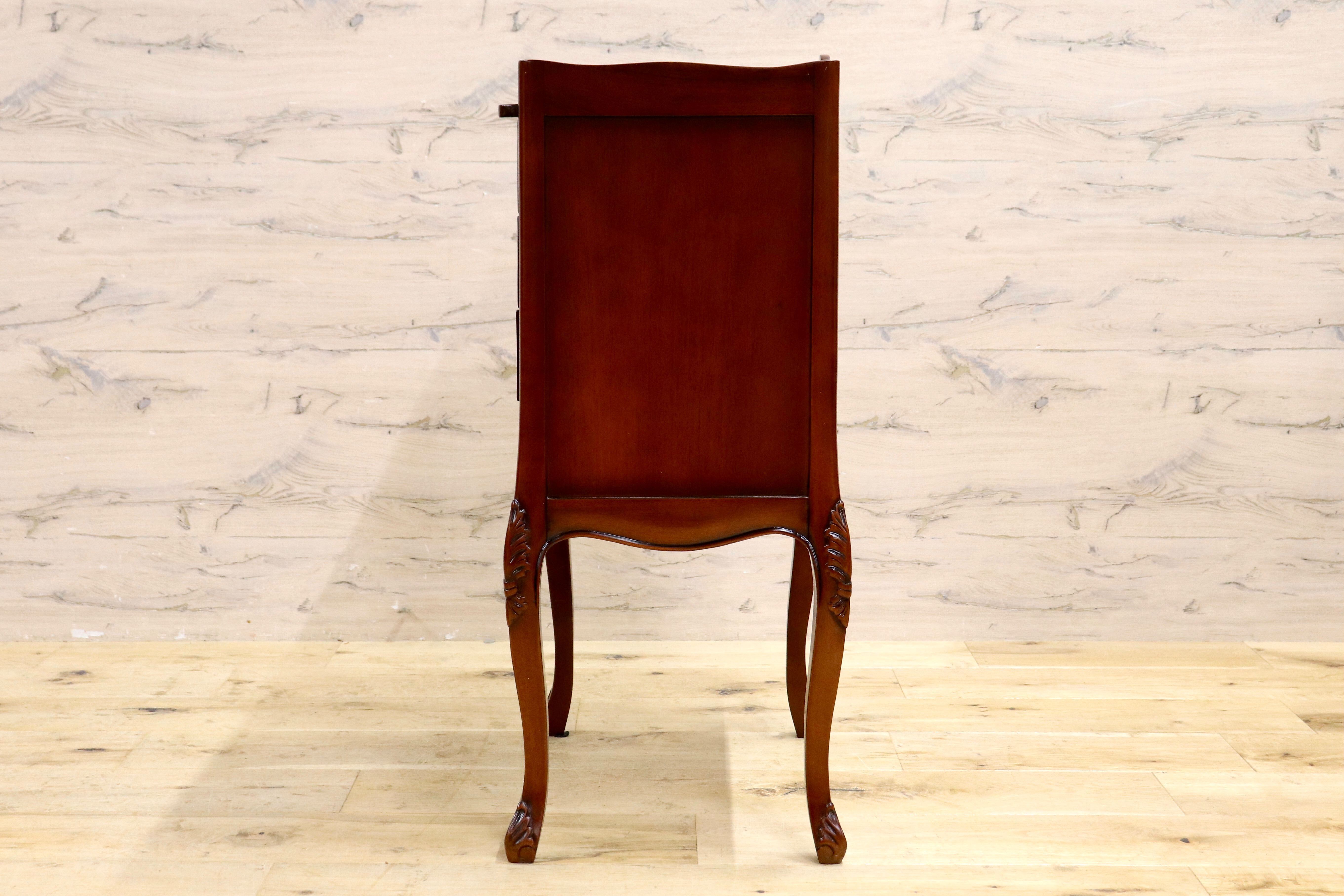 GMIK753C○クラシック サイドチェスト ルイ 4段チェスト チェスト 引き出し収納 小物入れ マホガニー ヨーロピアン アンティーク調