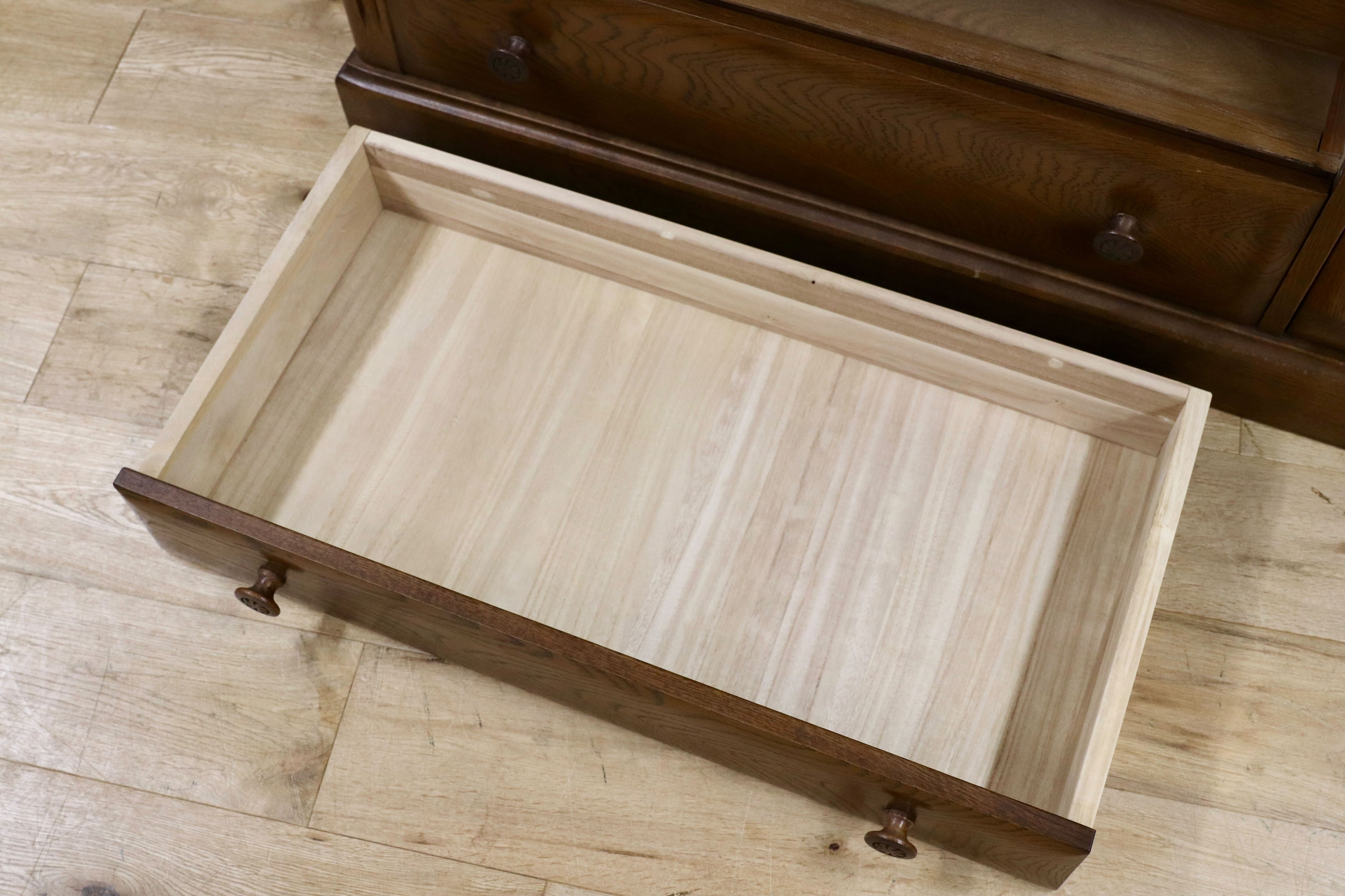 GMHK413A○山室家具 ESPOIR エスポアール ローボード チェスト 旭川家具 楢材 レトロ カントリー