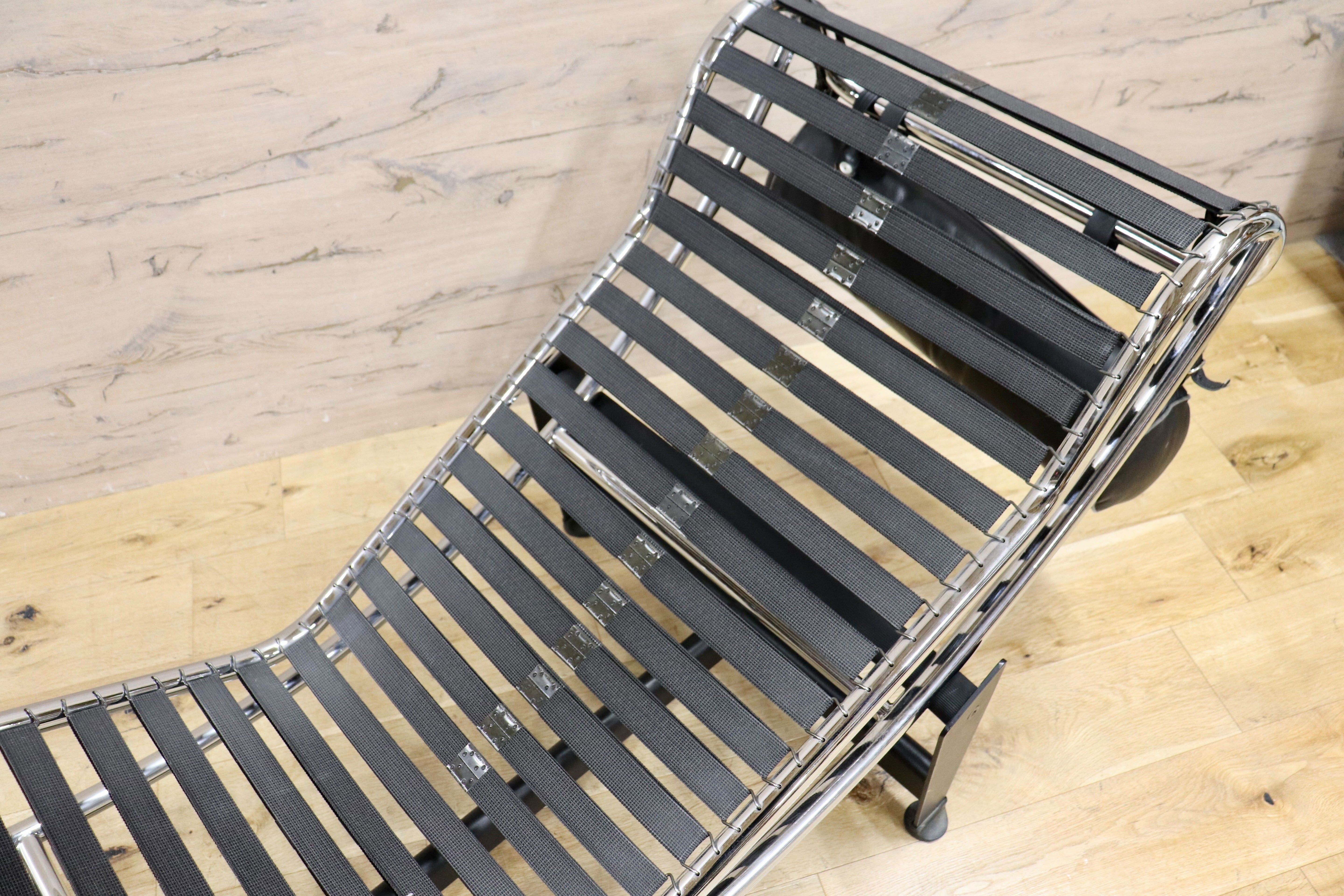 GMHK838○ル・コルビュジエ LC4 シェーズロング ハラコ ヴィンテージ デザイナーズ 椅子 チェア モダン 家具 約30万 リプロダクト