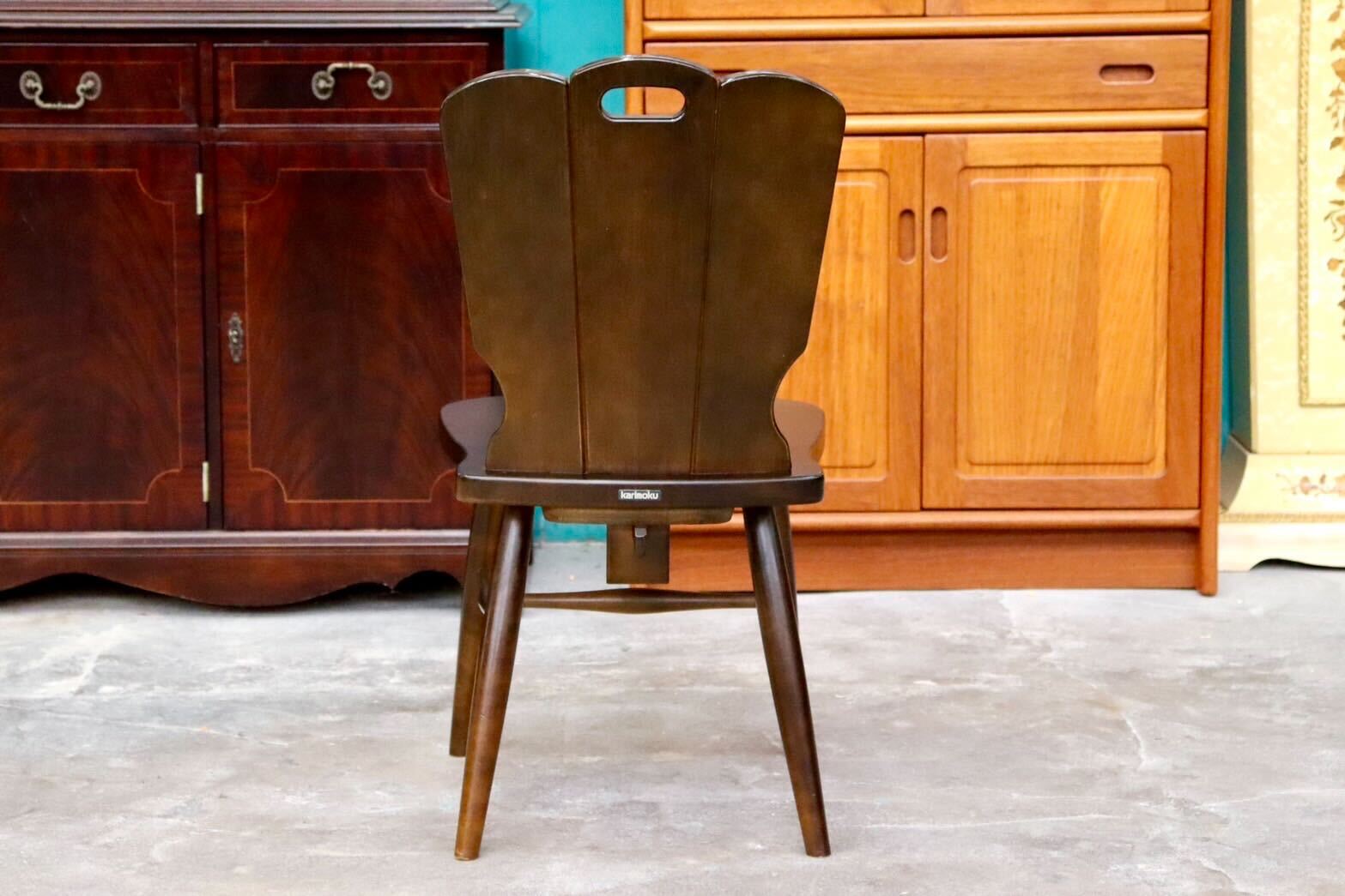 GMIS180A○karimoku / カリモク RUSTIC ルスティック 椅子 チェア ダイニングチェア リビングチェア ヴィンテージ 国産家具