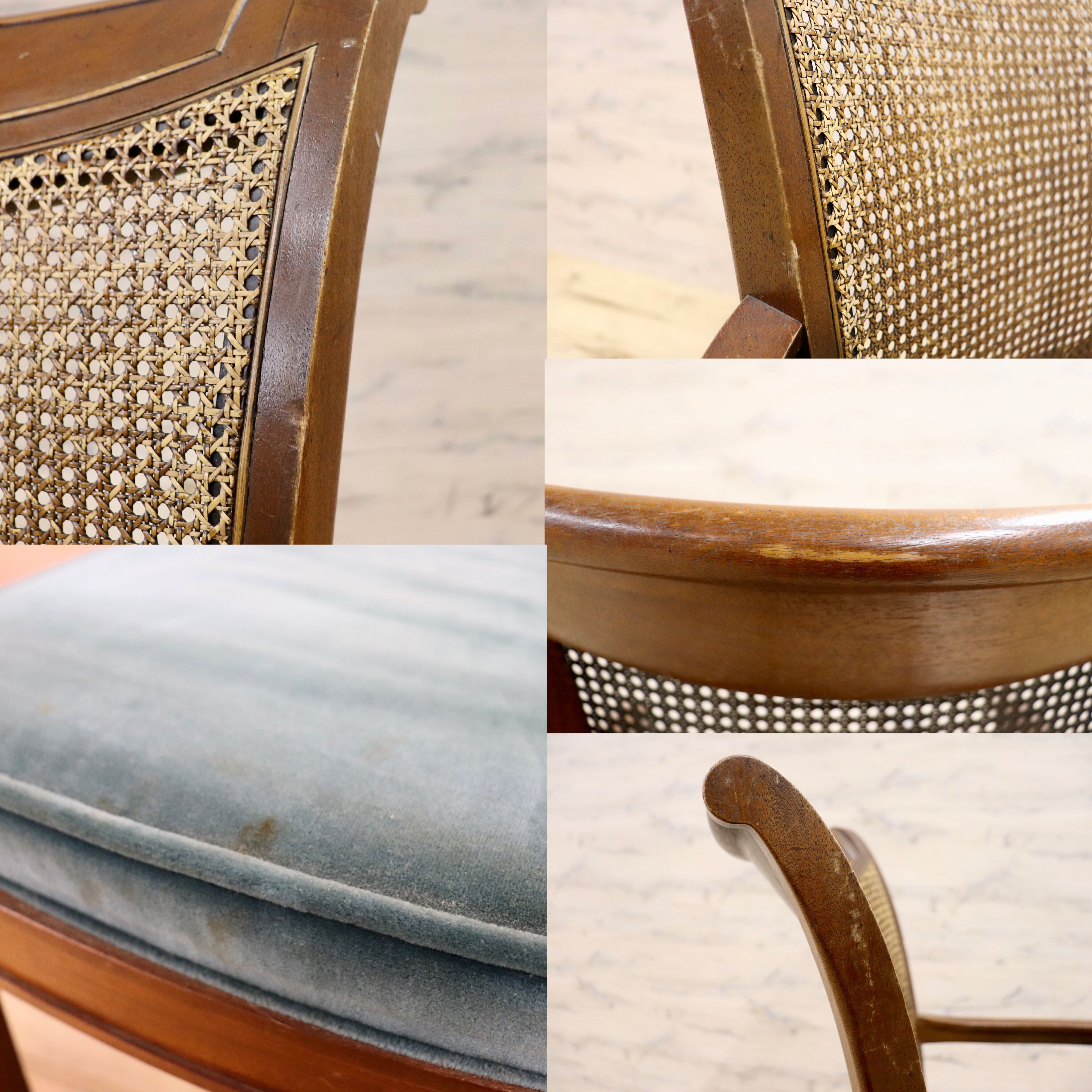 GMHH186○DREXEL HERITAGE / ドレクセルヘリテイジ FRANCESCA フランチェスカ ダイニングチェア 椅子 定価約25万 ヴィンテージ