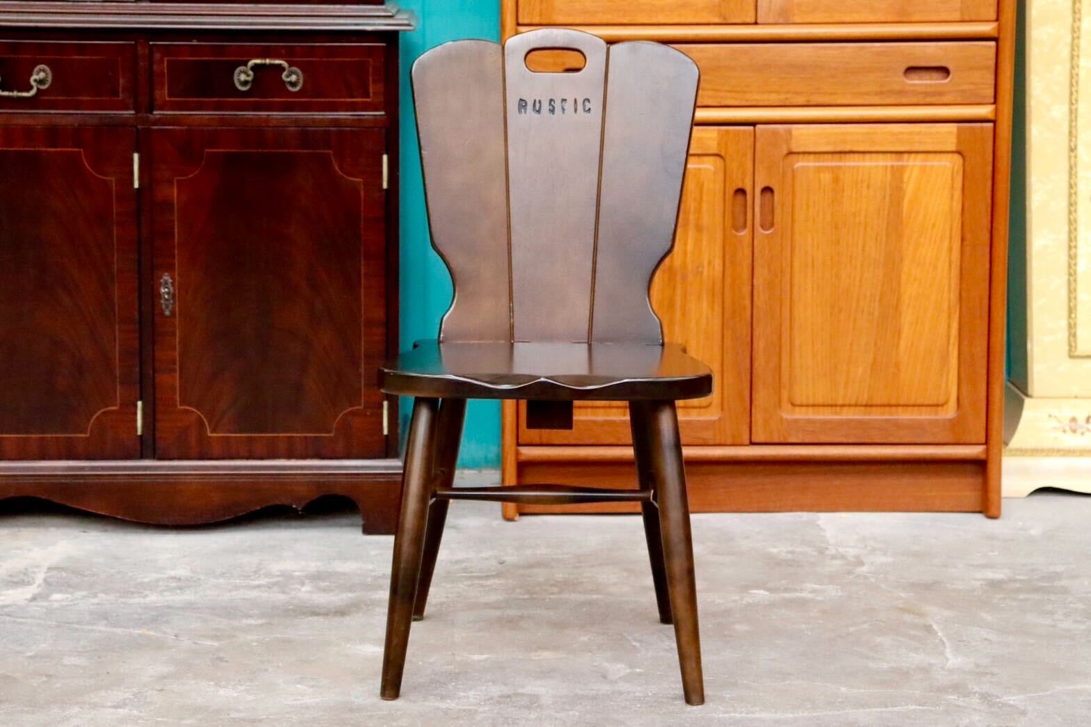 GMIS180B○karimoku / カリモク RUSTIC ルスティック 椅子 チェア ダイニングチェア リビングチェア ヴィンテージ 国産家具