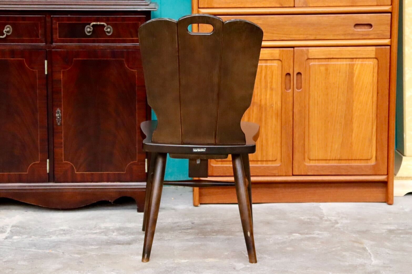 GMIS180B○karimoku / カリモク RUSTIC ルスティック 椅子 チェア ダイニングチェア リビングチェア ヴィンテージ 国産家具