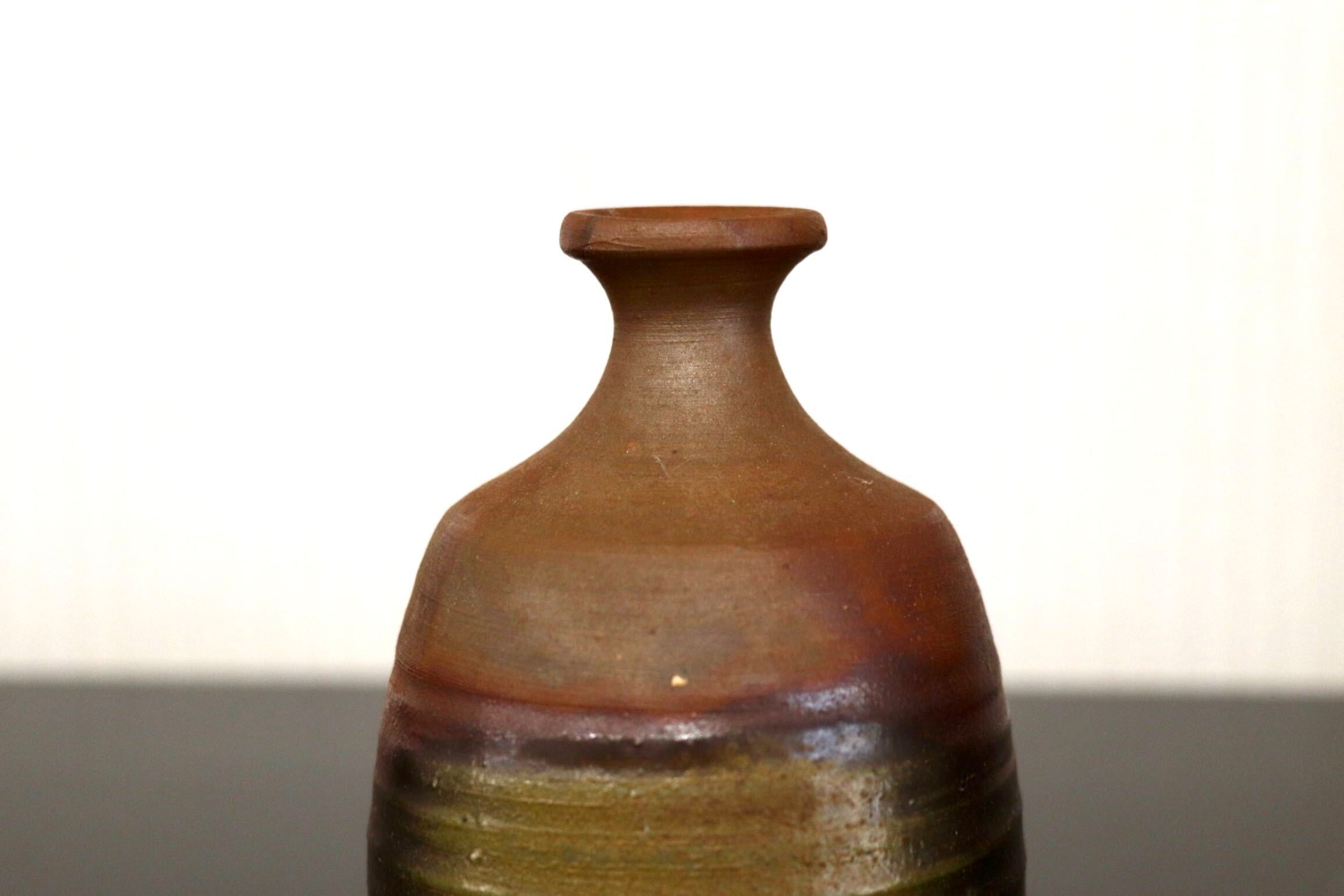 GMJK374E○備前焼 徳利 徳瓶 小壺 酒器 酒次 一輪挿し 花瓶 花器 花入 古備前 焼き締め 和モダン