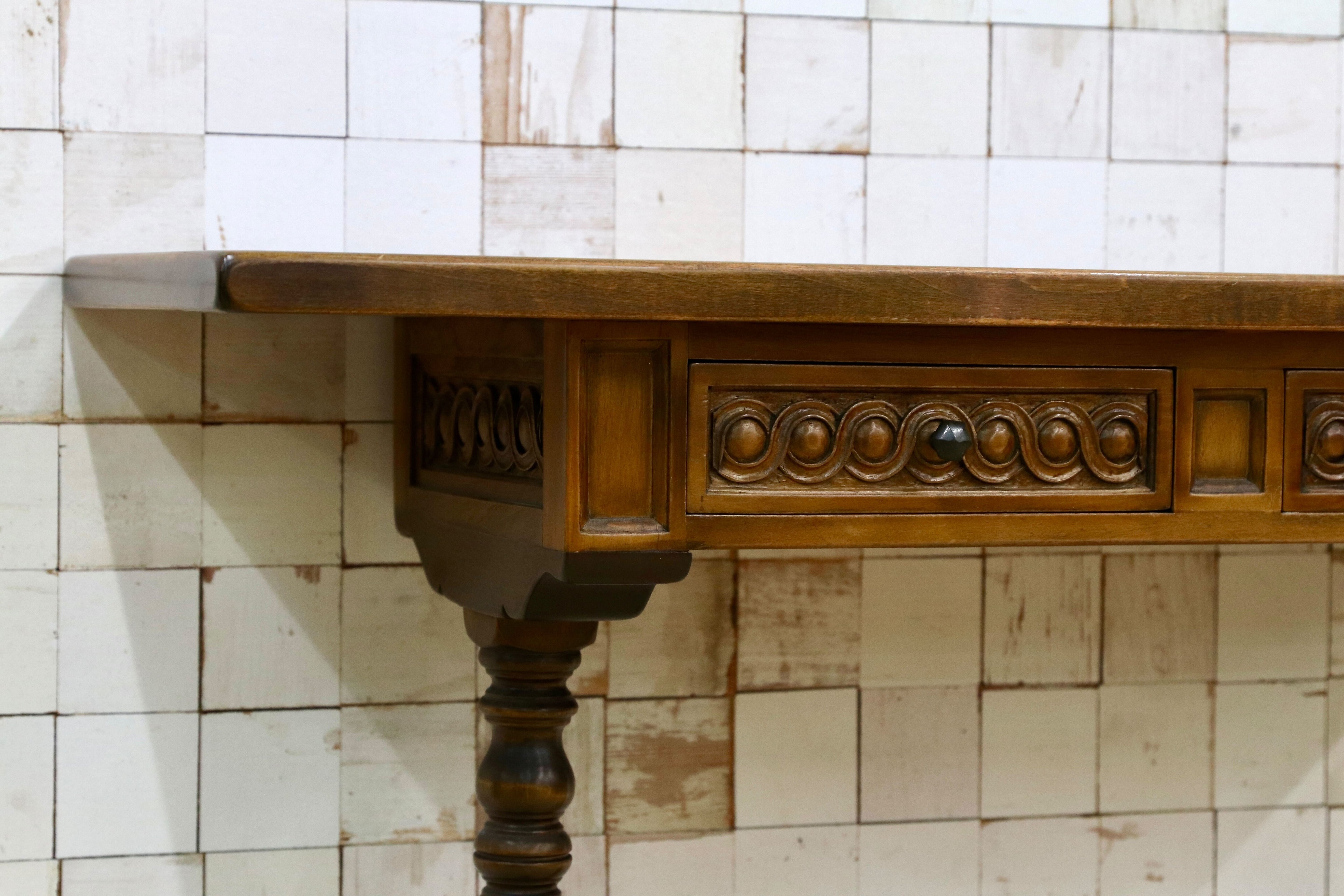 GMHO103○VARO.S.A. VALENTI / バロッサバレンティ コンソールテーブル 花台 飾り台 クラシック ヴィンテージ スペイン最高峰 約39万