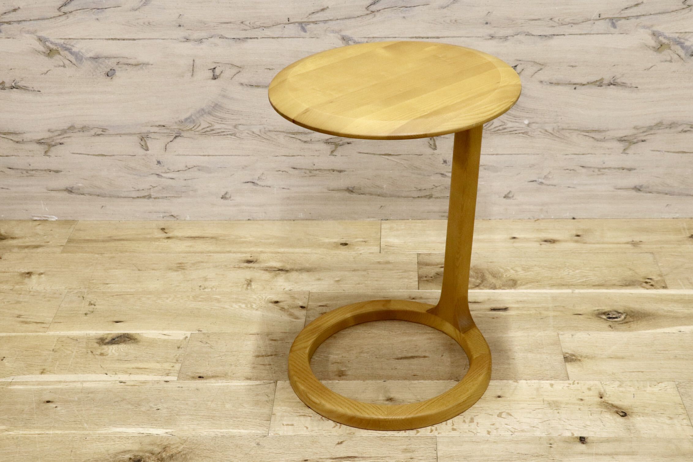 GMJN40○CHERRY FURNITURE / チェリーファニチュア 桜屋工業 LT-310A サイドテーブル ソファテーブル アッシュ材 ナチュラル モダン 展示品