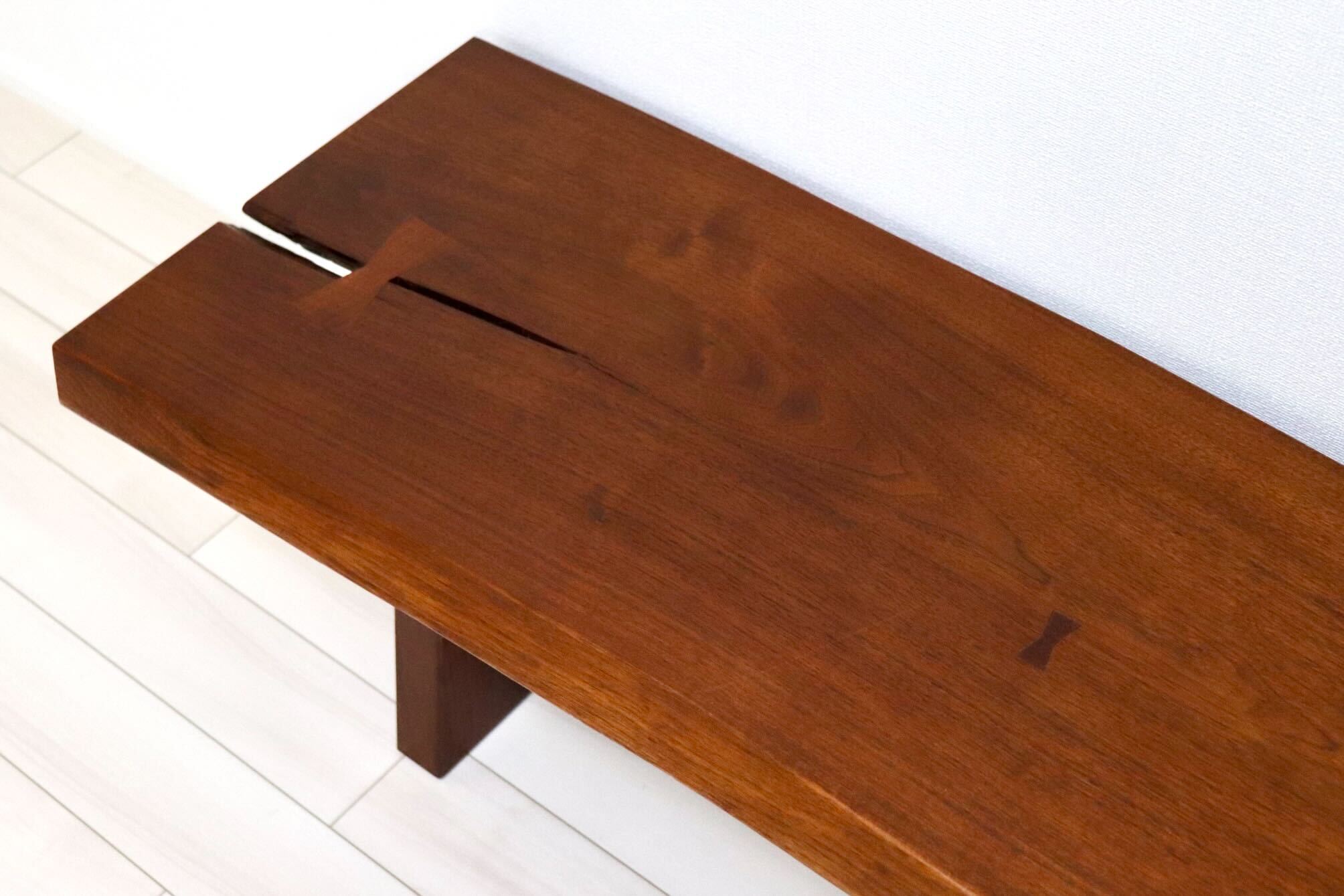 GMIK692○無垢材 ベンチ 長椅子 腰掛け 椅子 チェア スツール ローテーブル 飾り台 和家具 和モダン レトロ アンティーク