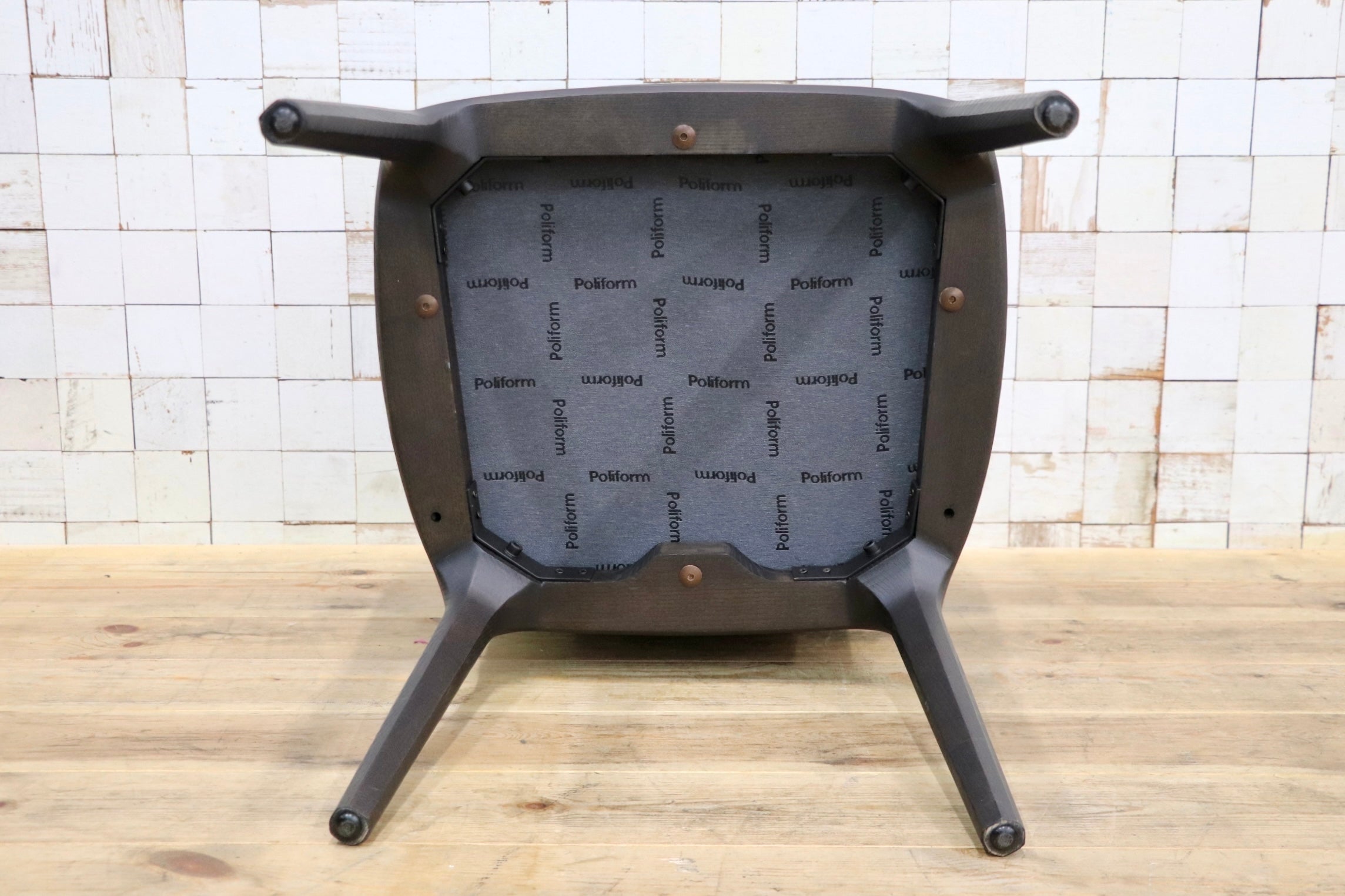 GMJK293D○Poliform / ポリフォーム ACTUS アクタス SOPHIE ソフィー アームチェア ダイニングチェア 椅子 本革 無垢材 イタリア 約35万円
