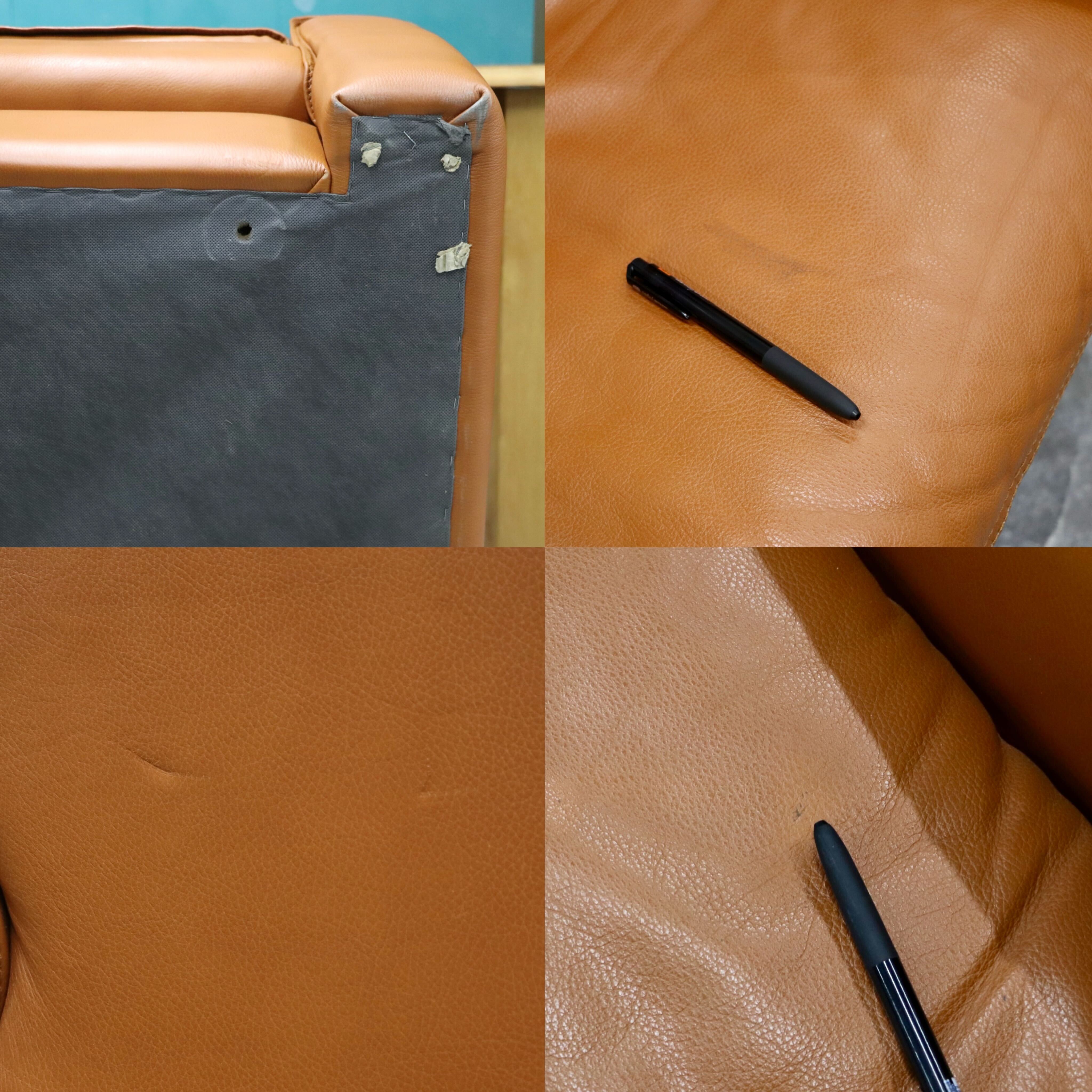 GMHK502A○イタリアモダン 高級 クラシック 1人掛けソファ シングルソファ 総革 ブラウン 検)モビリア デセデ パオログッチ