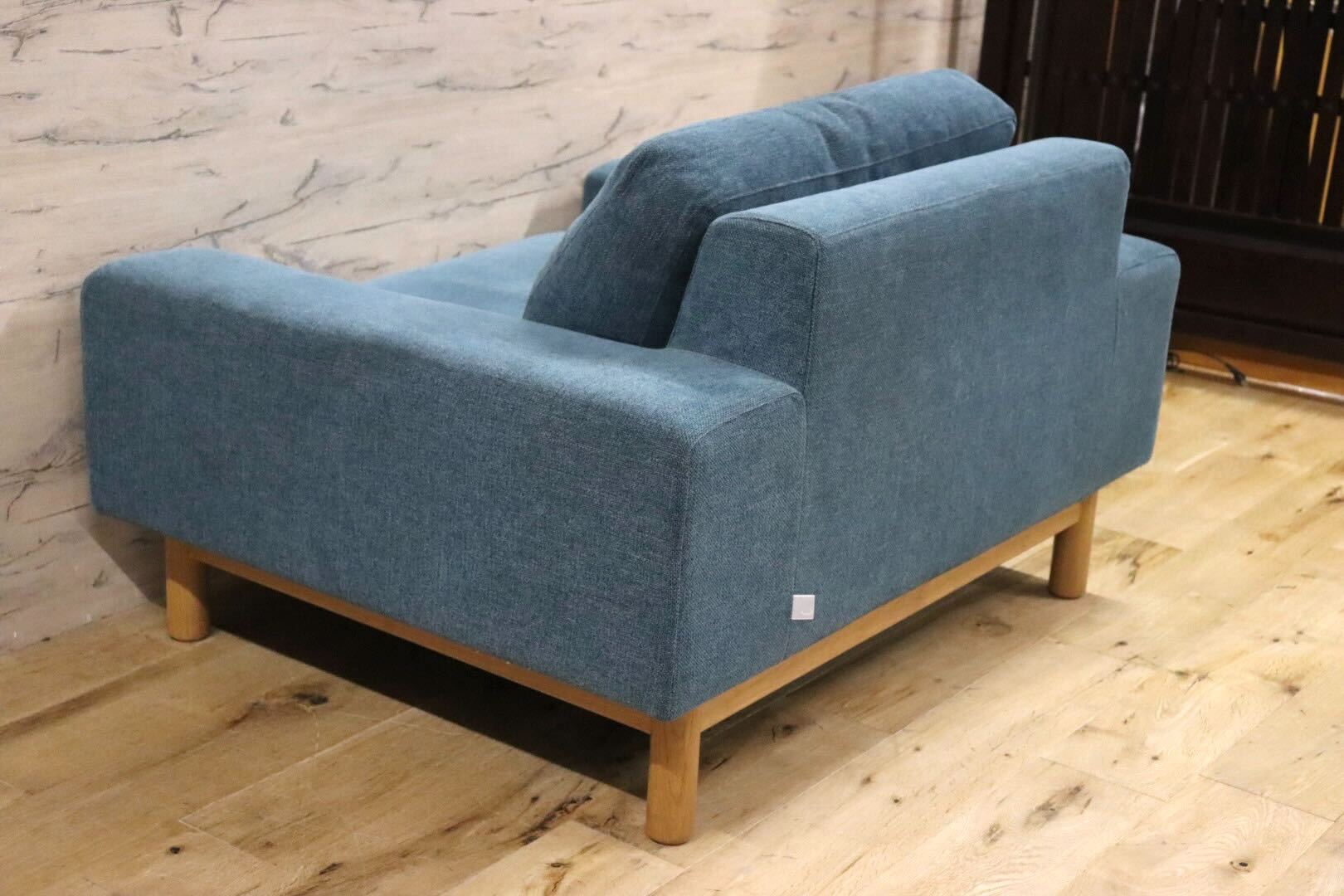 GMHK60○SIEVE / シーヴ bulge sofa バージュソファ 1人掛けソファ シングルソファ ファブリック カバーリング オーク材 定価約8.6万