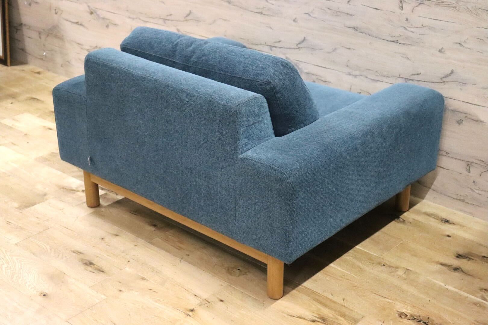 GMHK60○SIEVE / シーヴ bulge sofa バージュソファ 1人掛けソファ シングルソファ ファブリック カバーリング オーク材 定価約8.6万