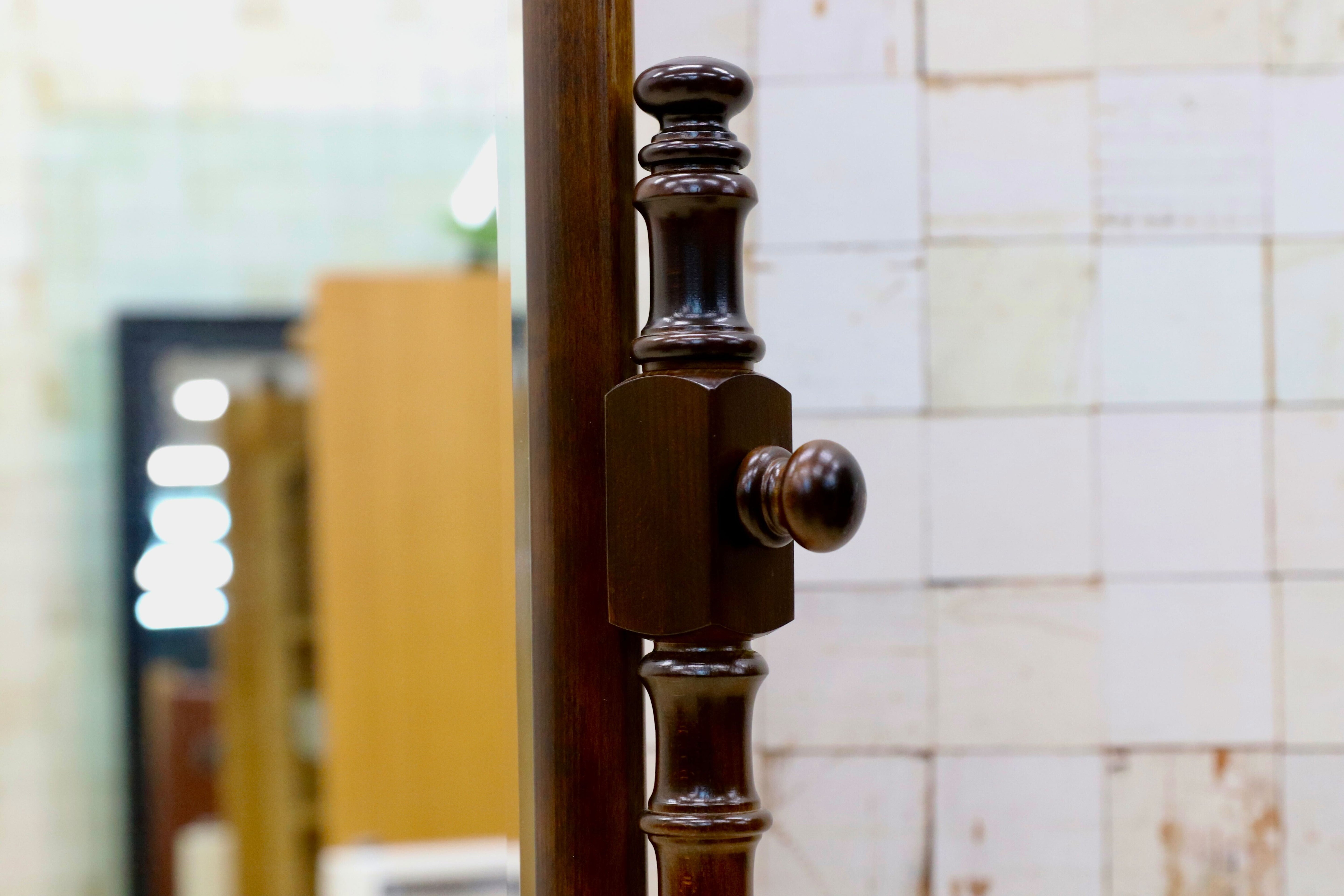 GMGT227○karimoku / カリモク コロニアル ミラー 姿見 全身鏡 スタンドミラー 店舗什器 定価8.7万 モデルルーム展示品