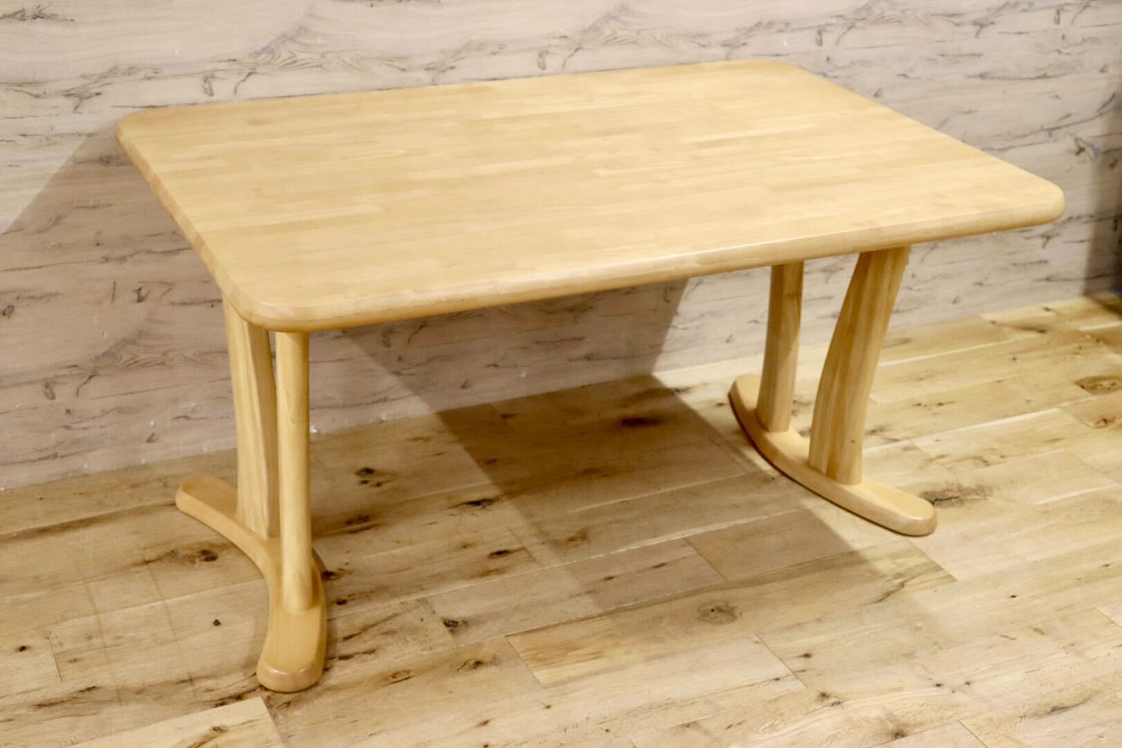 GMHS523○Direttore / ディレトーレ ダイニングテーブル 食卓テーブル 作業台 ナチュラル 北欧スタイル 机 カリモク 国産家具 展示品