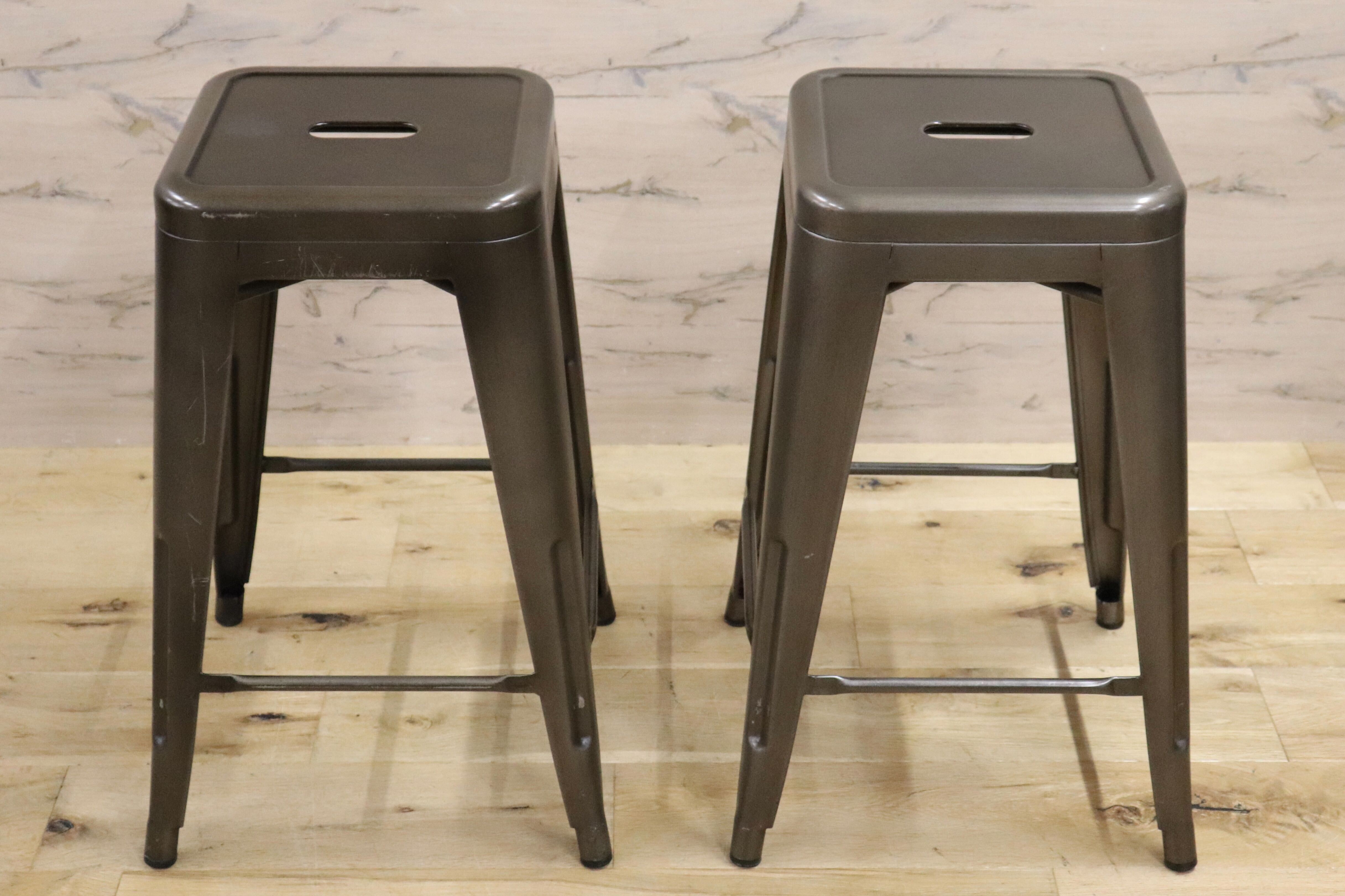 GMHN111B○Knot antiques / ノットアンティークス CRASH GATE クラッシュゲート ブリックチェア スツール 2脚セット スタッキング 関家具