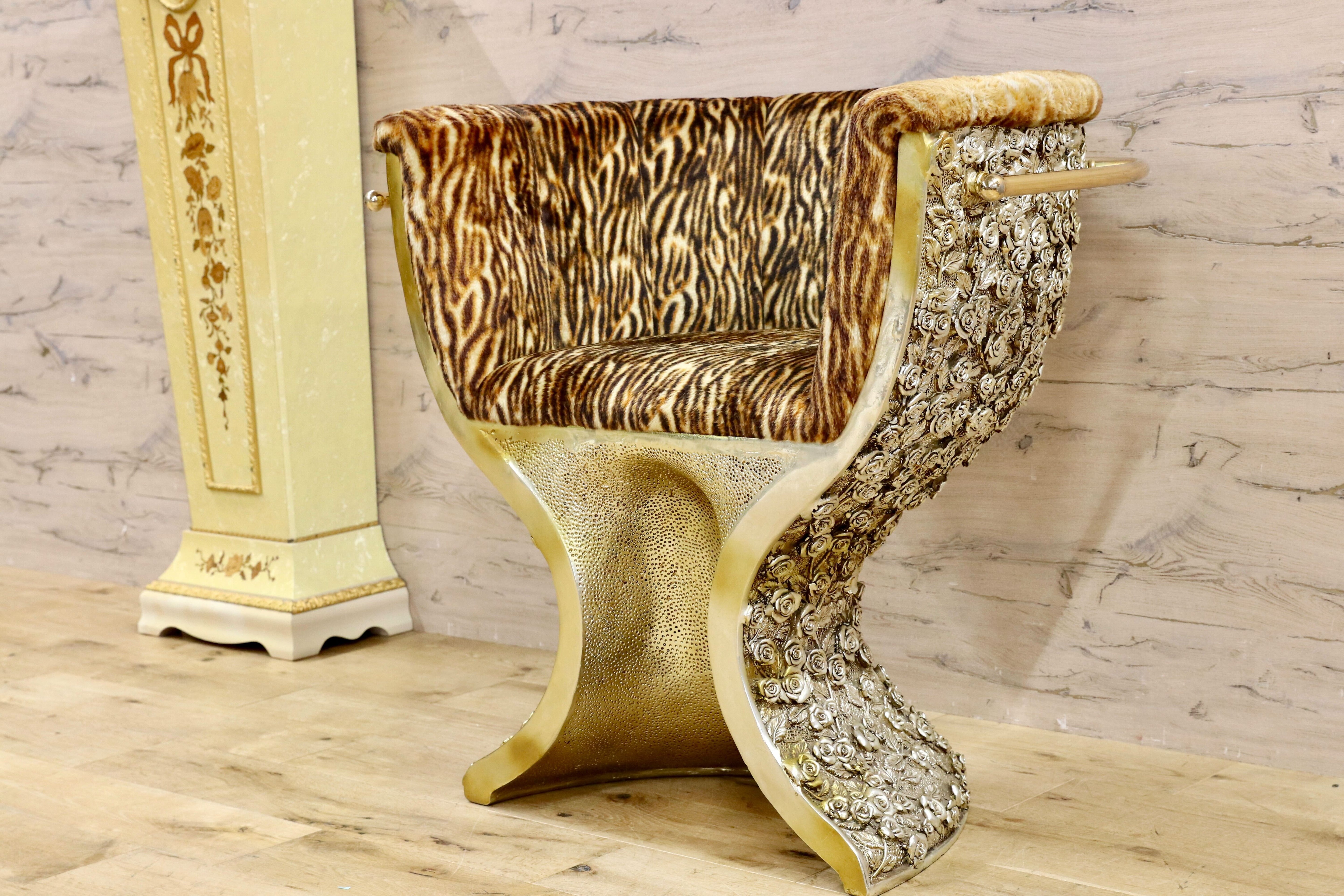 GMHS343○EURO CASA / ユーロカーサ 高級輸入家具 椅子 ラウンジチェア サロンチェア エレガント クラシック イタリア スペイン 西洋家具