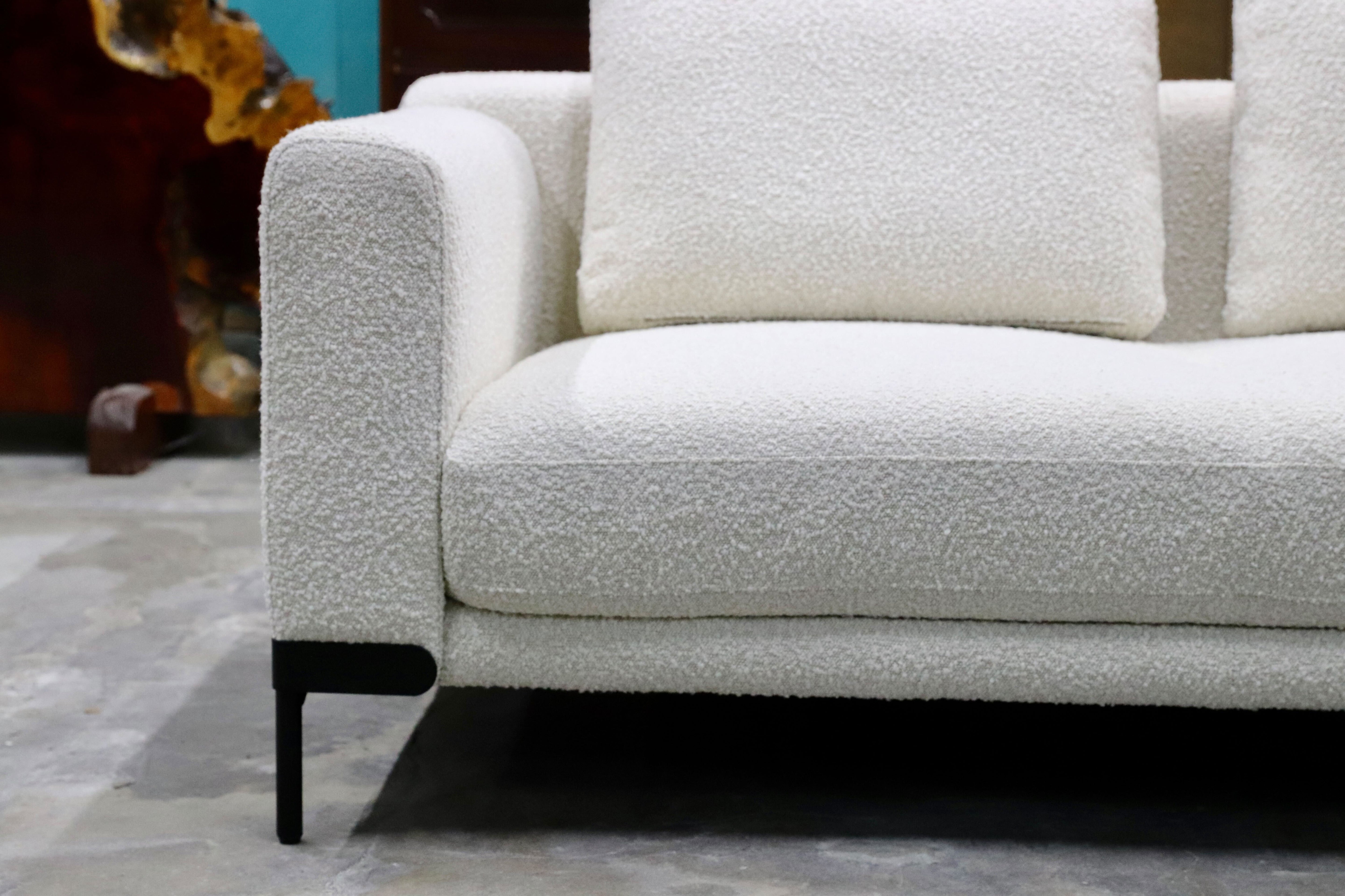 GMIK907○FABBRICA / ファブリカ 片アームソファ IDC大塚家具 シェーズロング ファブリック ホワイト ワタリジャパン モデルルーム展示品