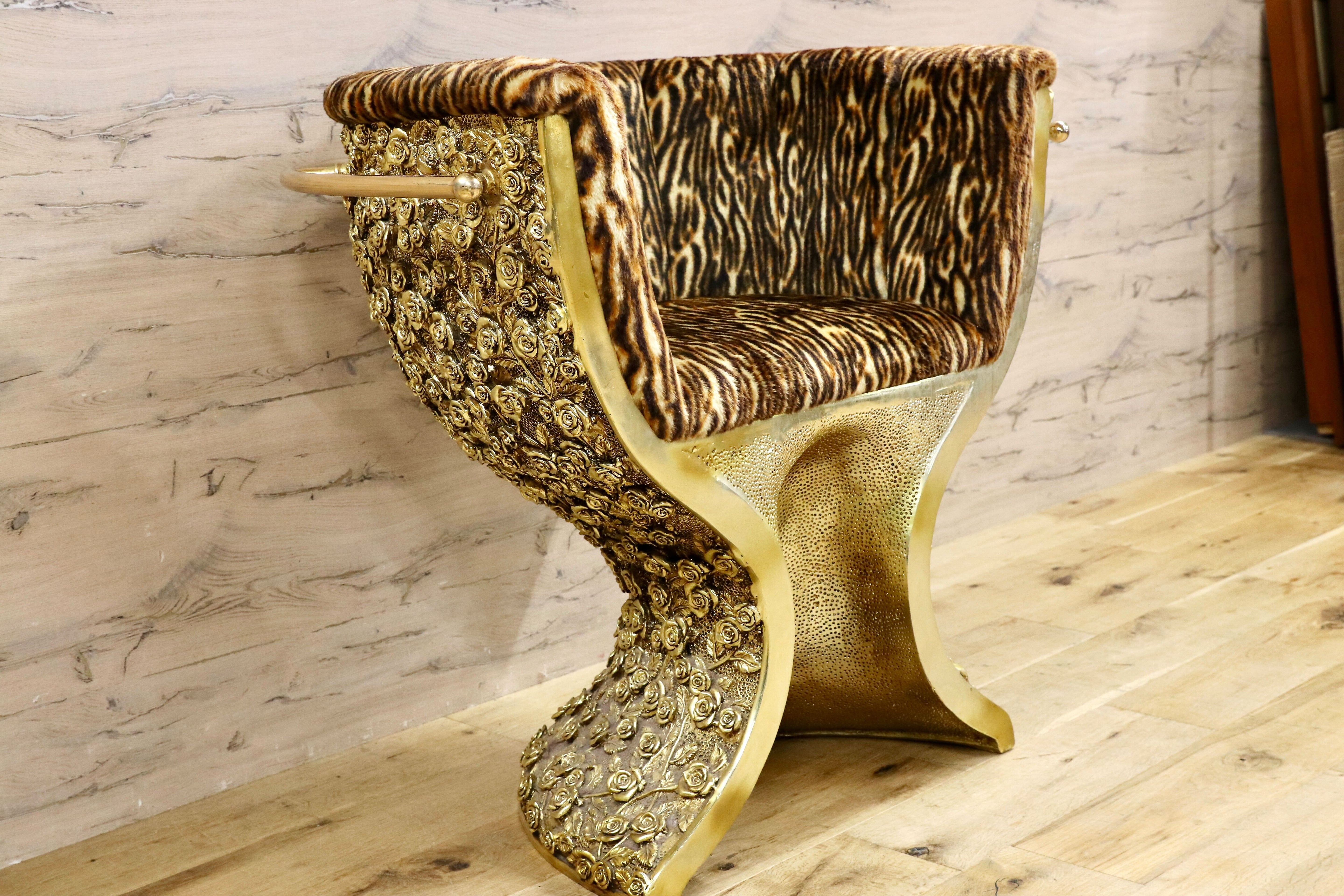 GMHS343○EURO CASA / ユーロカーサ 高級輸入家具 椅子 ラウンジチェア サロンチェア エレガント クラシック イタリア スペイン 西洋家具