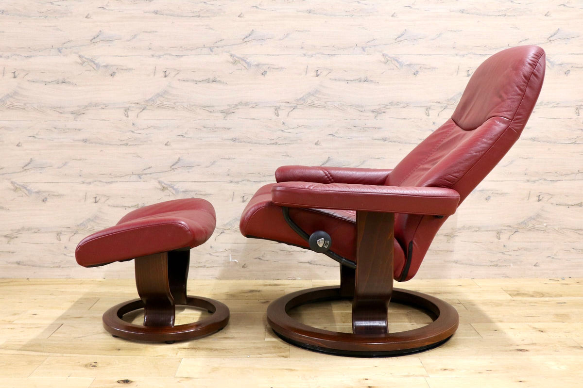 GMJS311○EKORNES / エコーネス Stressless ストレスレスチェア コンサル M オットマン 本革 リクライニングチェア ノルウェー 北欧家具