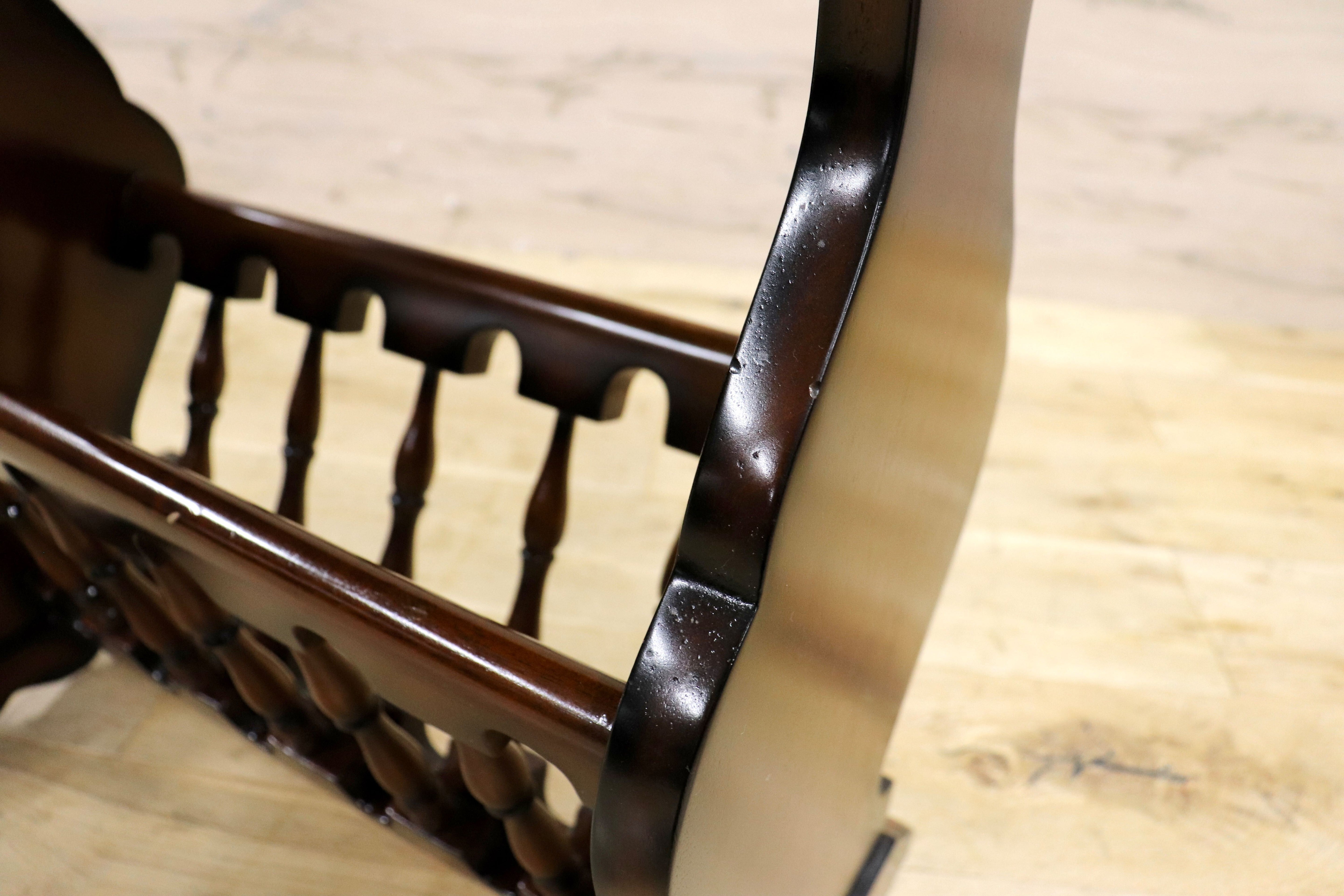 GMIK753E○クラシック マガジンラック サイドテーブル ヴィンテージ アンティーク調 ヨーロピアン 木製