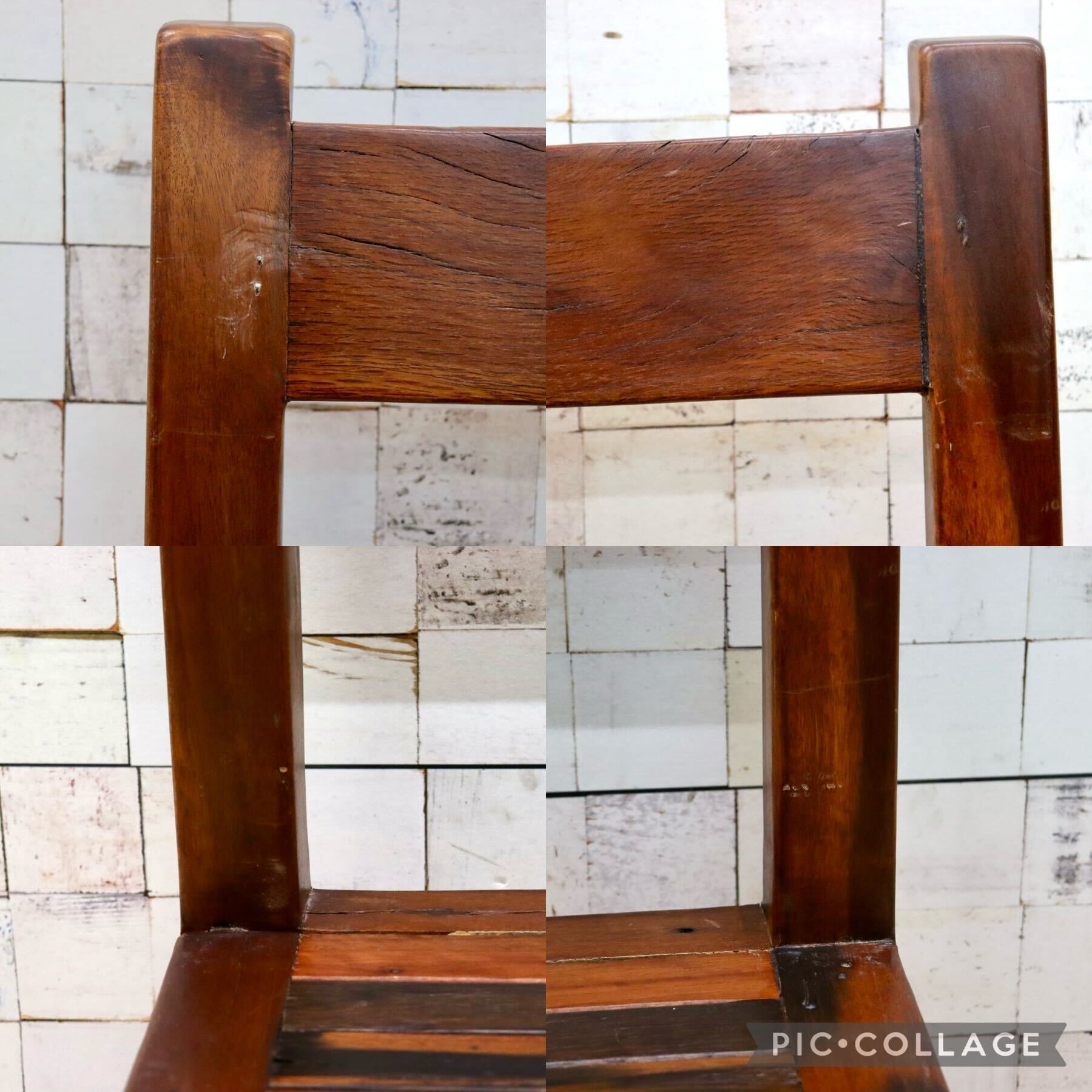 GMGK425D○アカシア 無垢材 サイドチェア ダイニングチェア 椅子 アジアン 民芸家具 ヴィンテージ リゾート バリ チェア