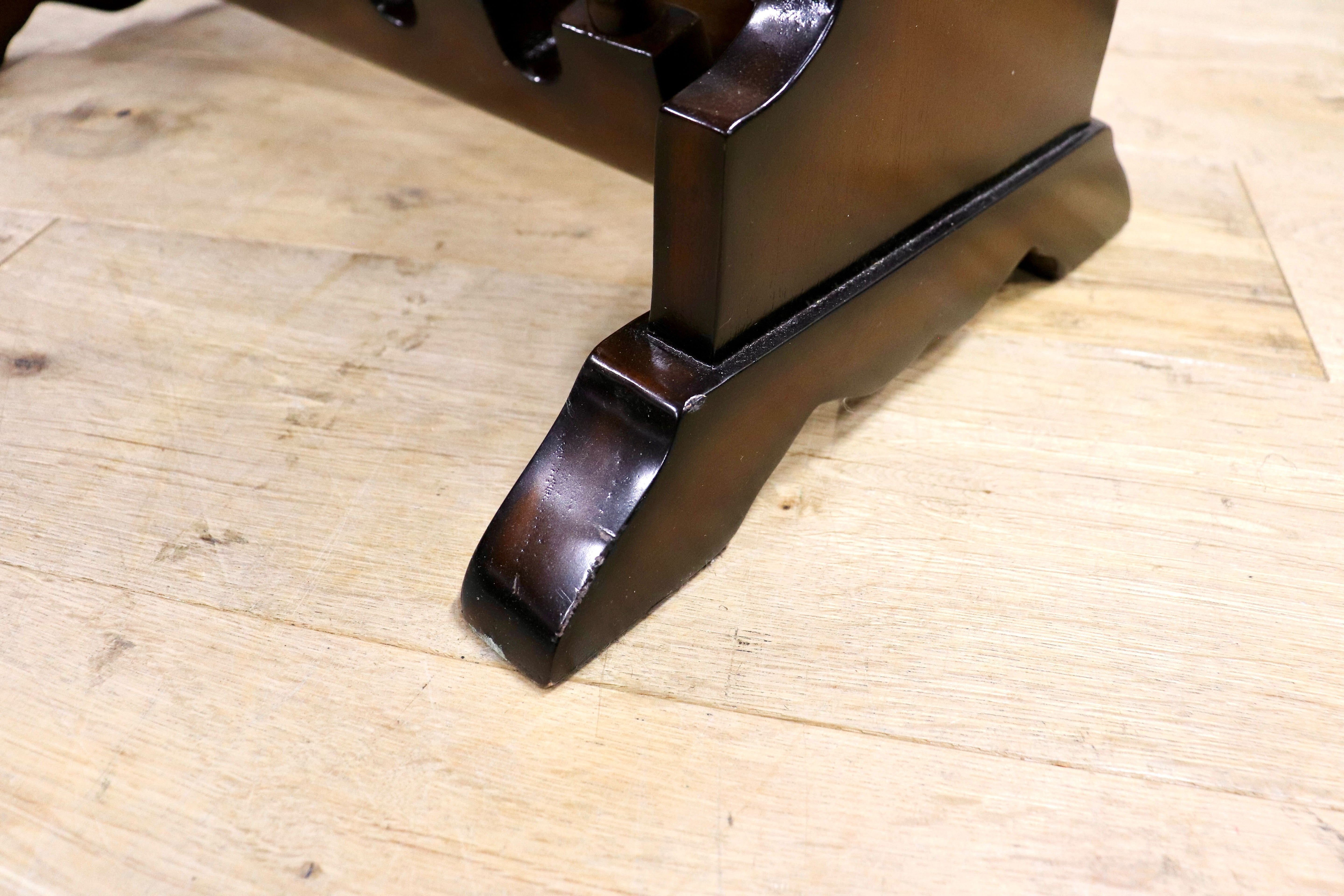 GMIK753E○クラシック マガジンラック サイドテーブル ヴィンテージ アンティーク調 ヨーロピアン 木製