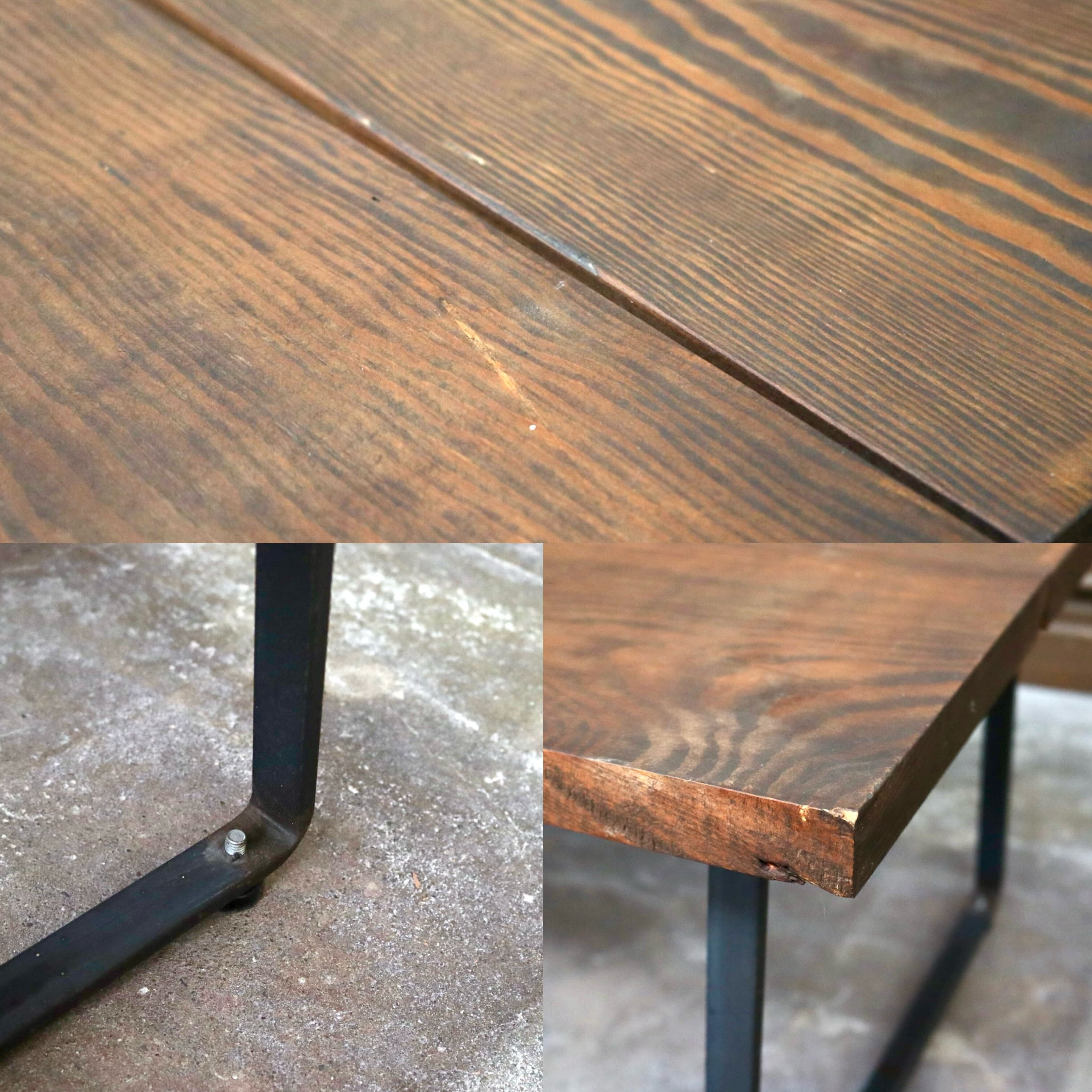 GMIH427C○センターテーブル 長椅子 ベンチ チェア 花台 机 ローテーブル 無垢材 インダストリアル ヴィンテージ