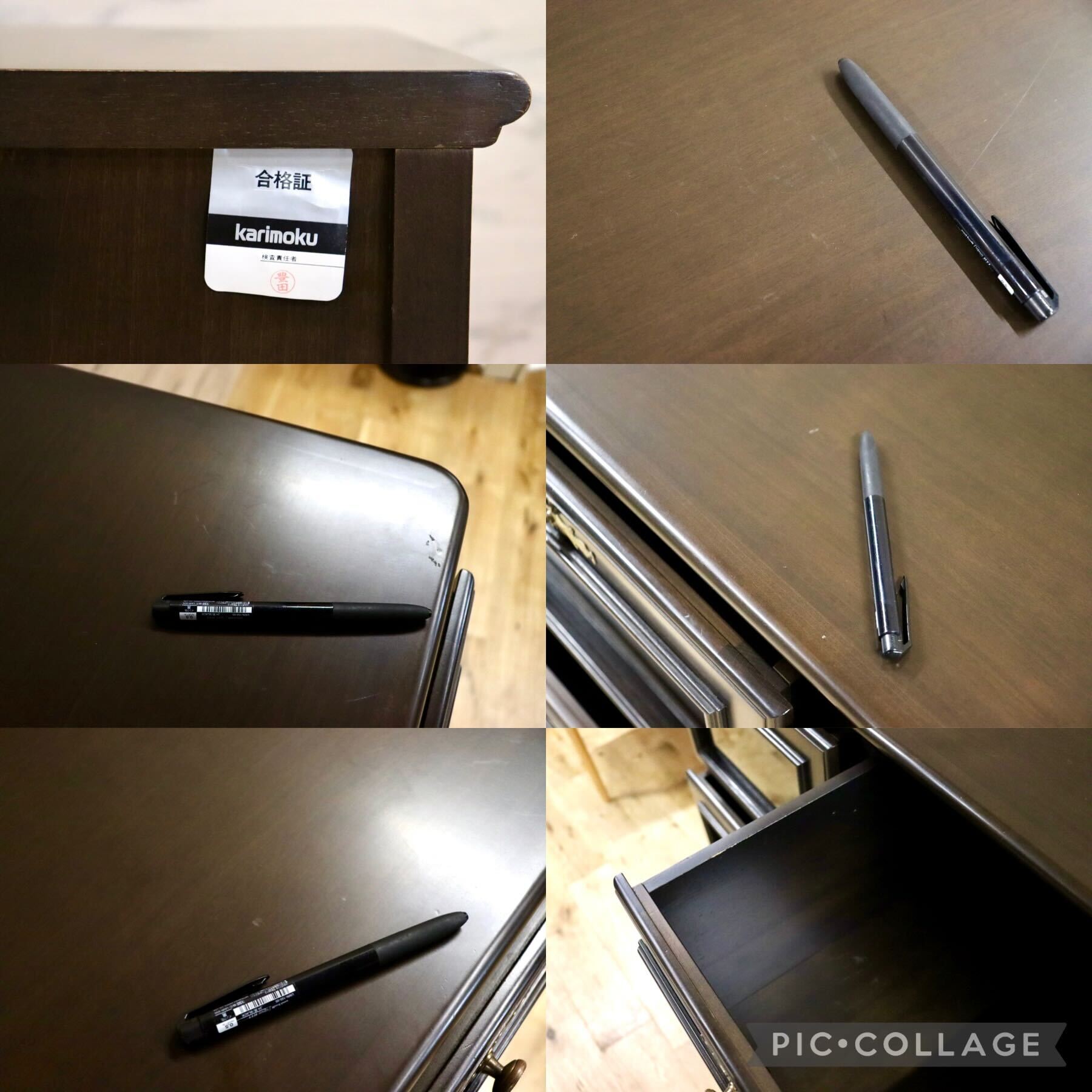 GMHS318○karimoku / カリモク キャビネット サイドボード 飾り棚 チェスト 収納家具 アンティーク調 国産家具 ダークブラウン