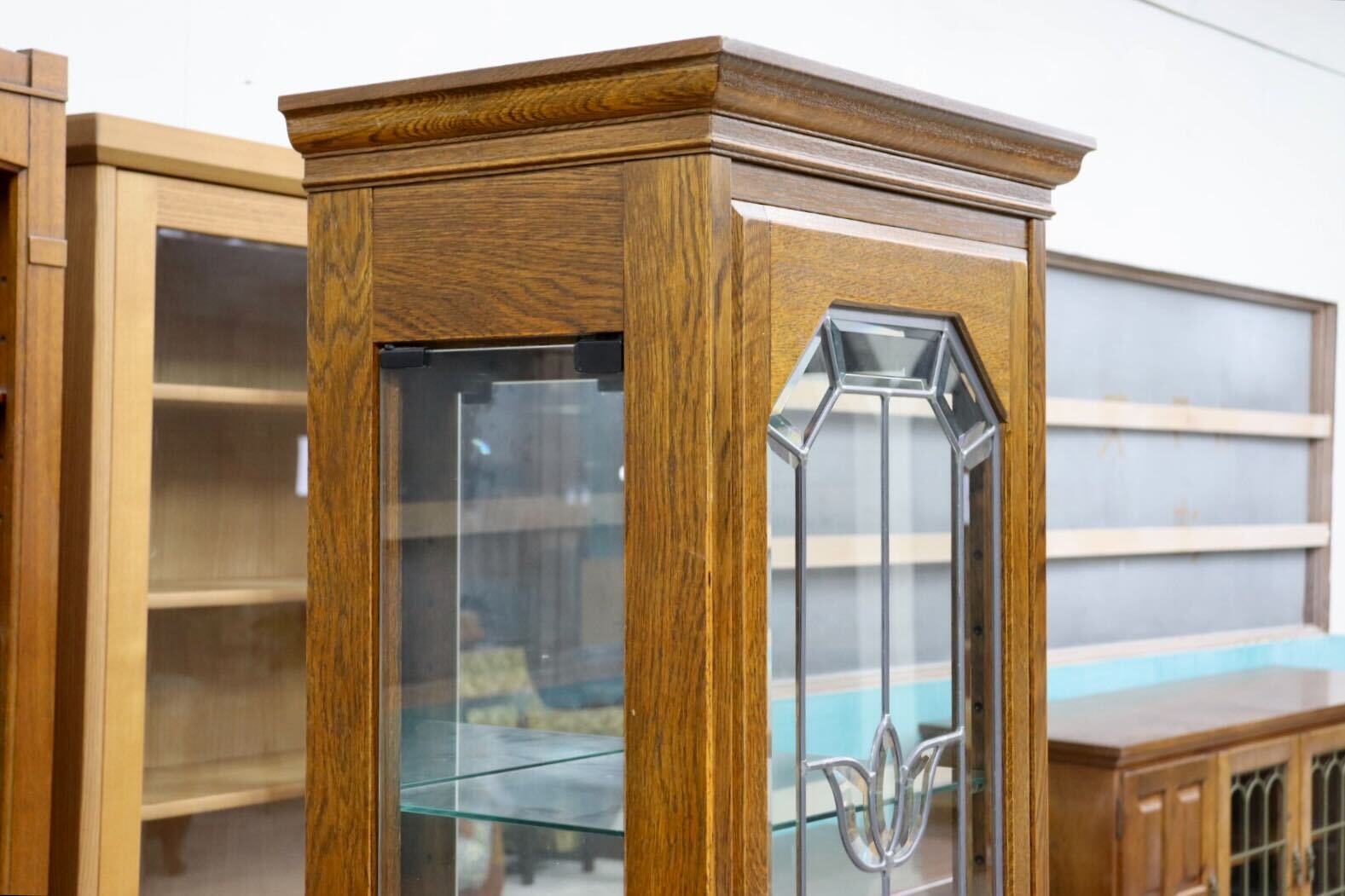 GMIK11○三越家具 Brugge ブルージュ キュリオケース 飾り棚 ショーケース キャビネット カントリーハウス クラシック 英国カントリー