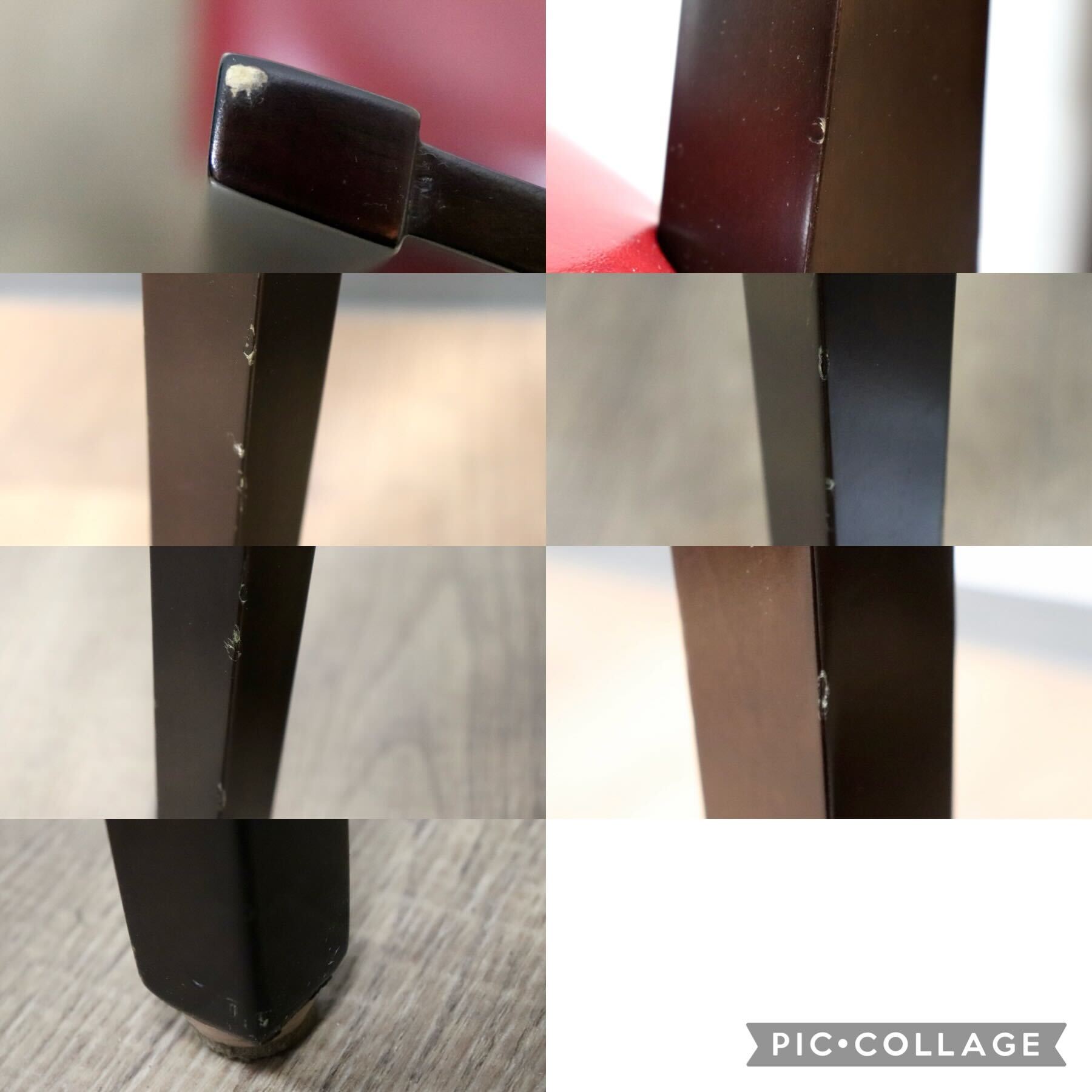 GMHH12C○CRES ダイニングチェア 椅子 2脚セット 食卓椅子 アームレスチェア 木製 合皮 モダン レトロ 店舗 カフェ 喫茶