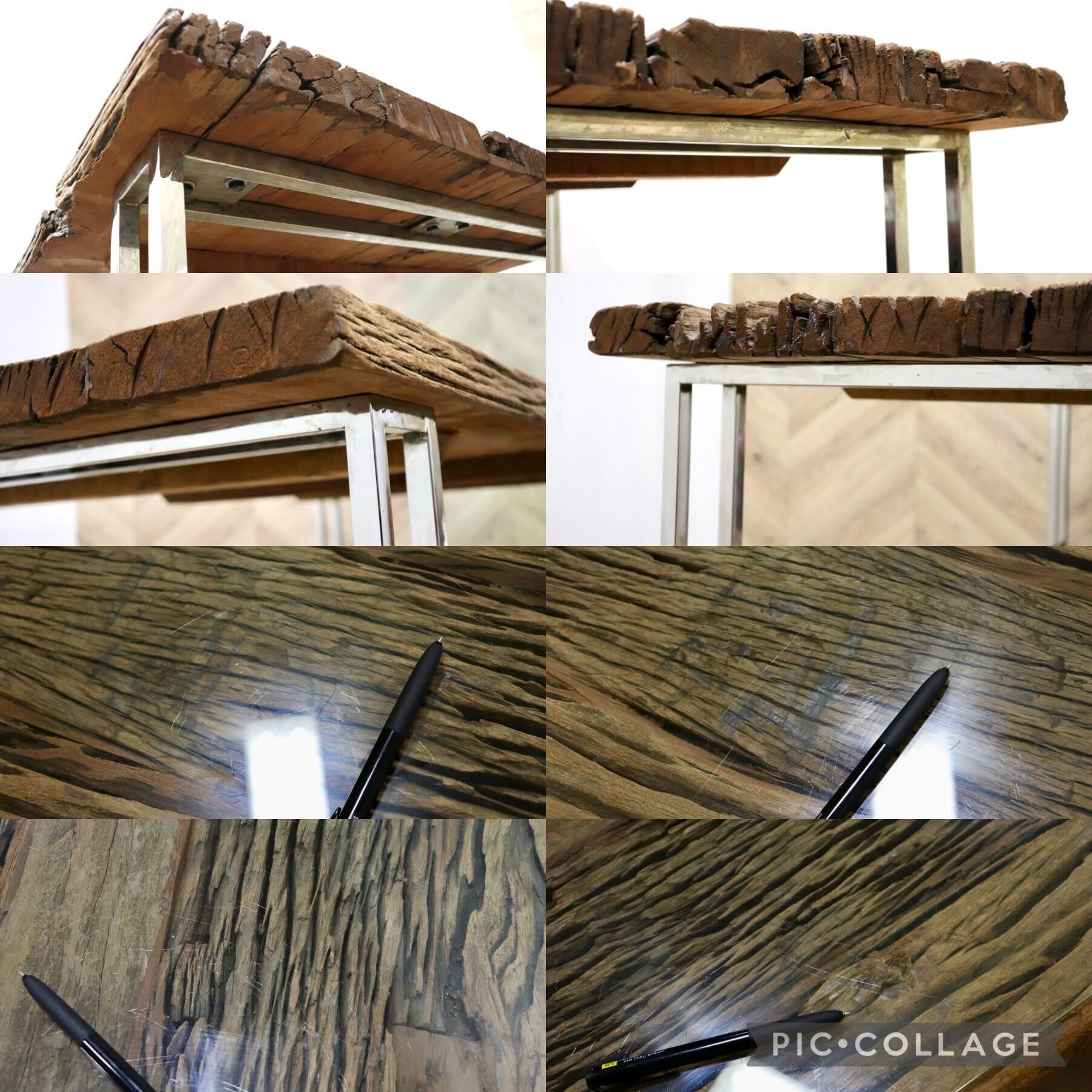 GMHK82○FAR EAST FURNITURE RAILWAY ダイニングテーブル 作業台 食卓テーブル ASPLUND インダストリアル 廃番 定価約22万