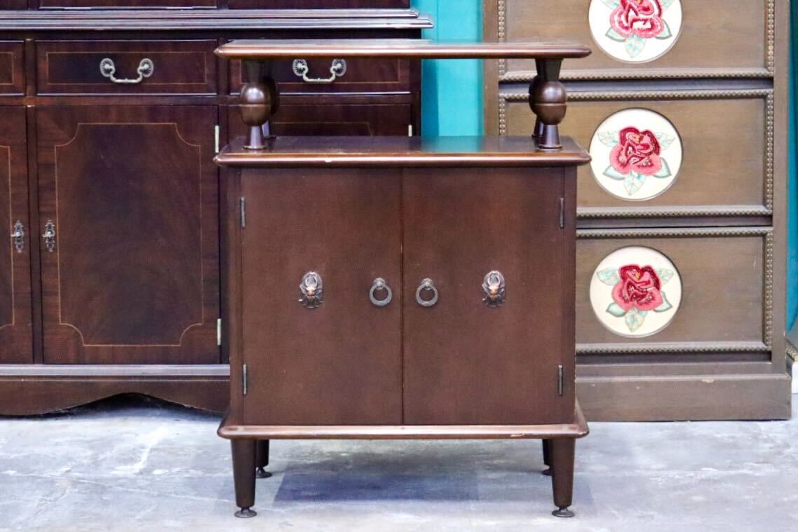 GMIS317○森繁 / MORISHIGE キャビネット 飾り台 花台 サイドボード 収納家具 レトロ モダン アンティーク