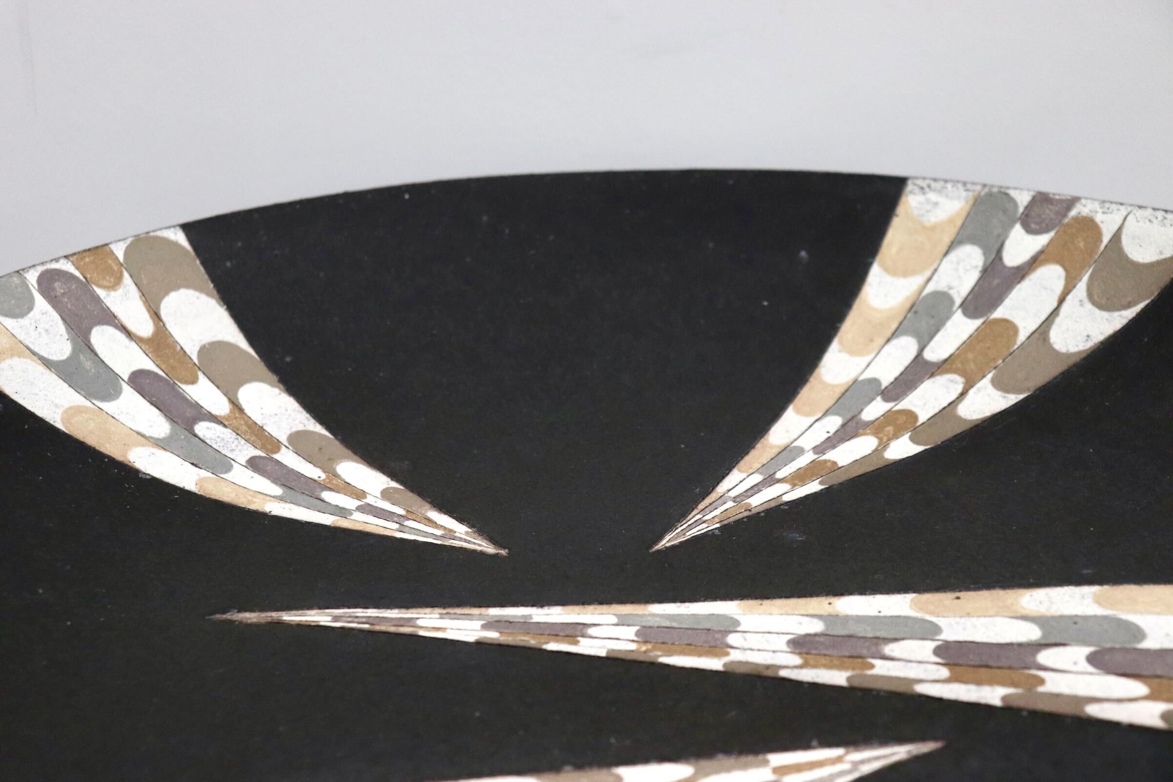 GMHO147B○市野哲次 作家物 器 大皿 丸皿 皿 食器 陶磁器 陶器 インテリア 展示品